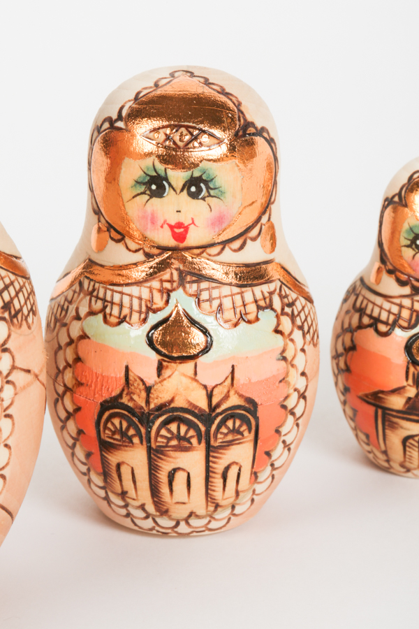 Russian Nesting Dolls Depicting Poccha