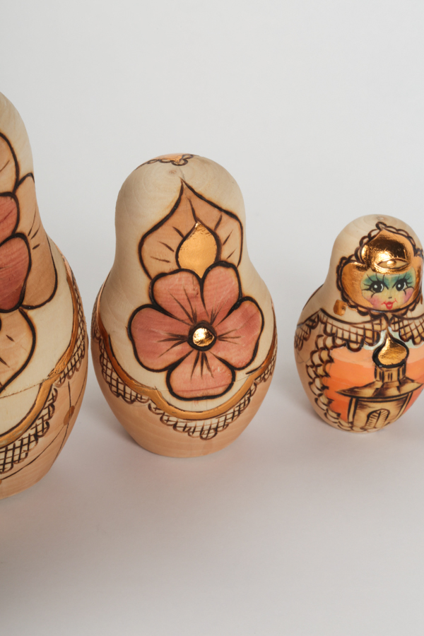 Russian Nesting Dolls Depicting Poccha