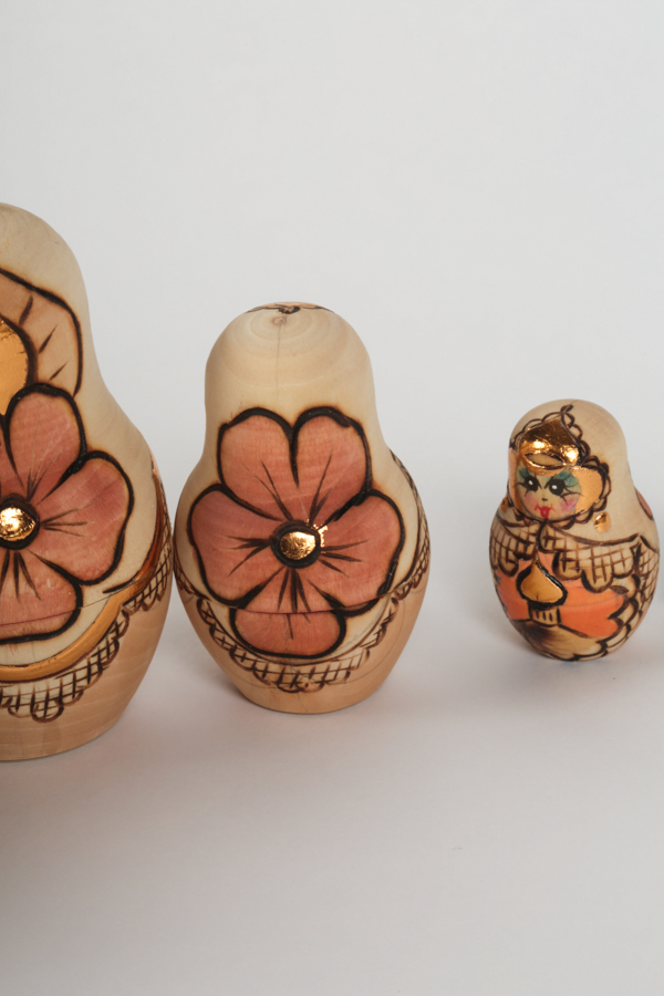 Russian Nesting Dolls Depicting Poccha