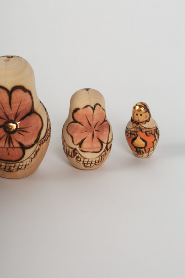 Russian Nesting Dolls Depicting Poccha