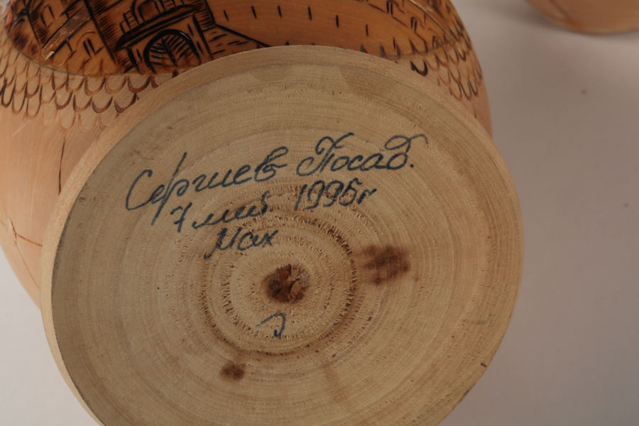 Russian Nesting Dolls Depicting Poccha