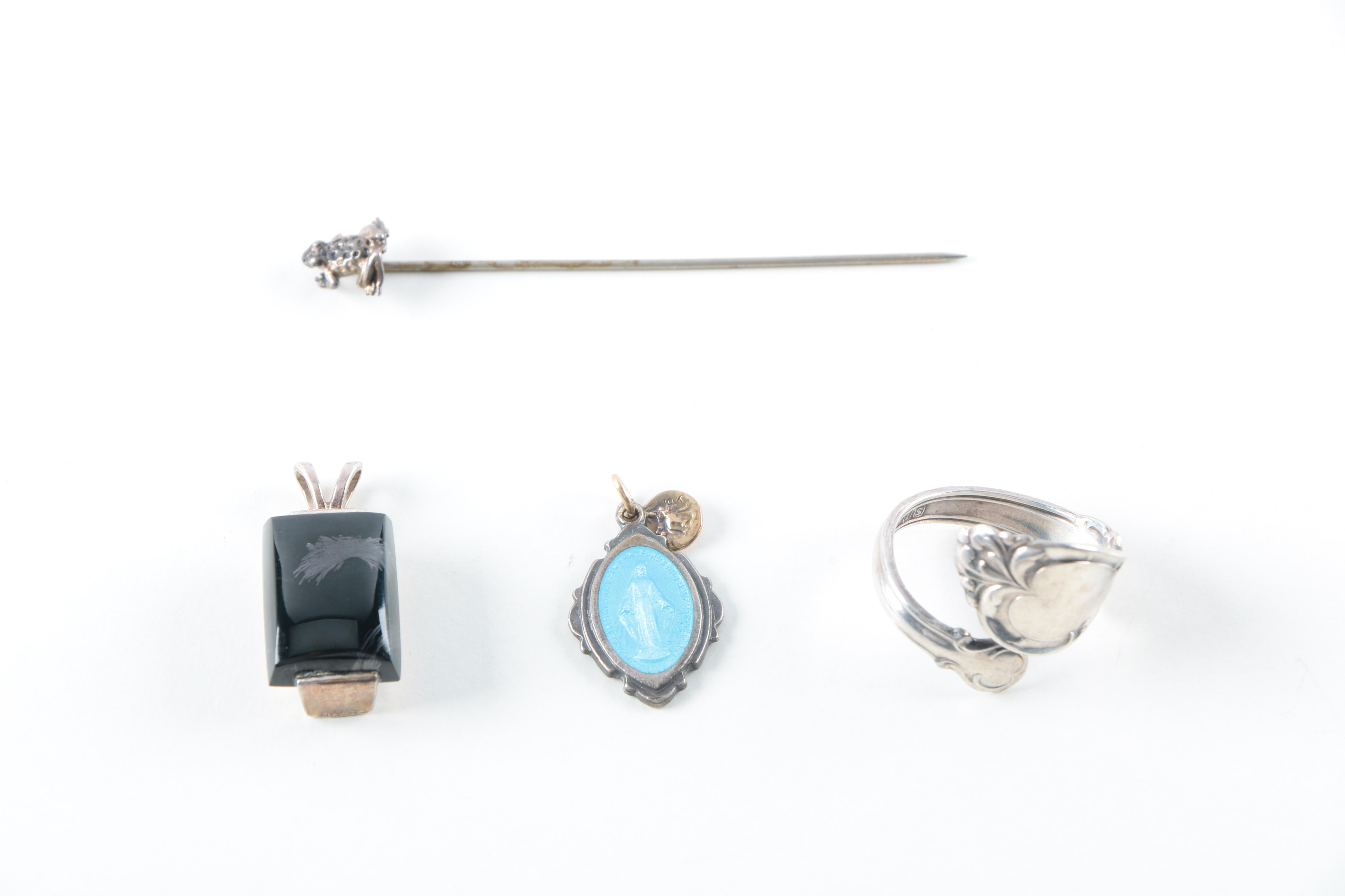 Selection of Sterling and 800 Silver Jewelry