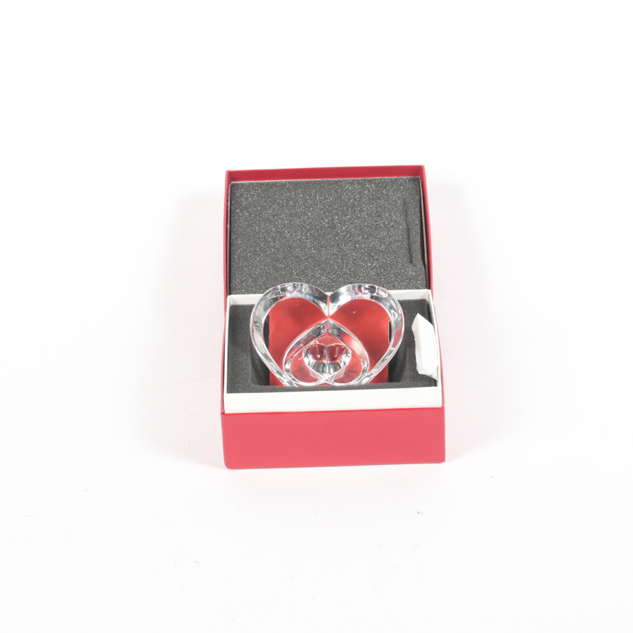 Baccarat "Heart of Love" Crystal Paperweight