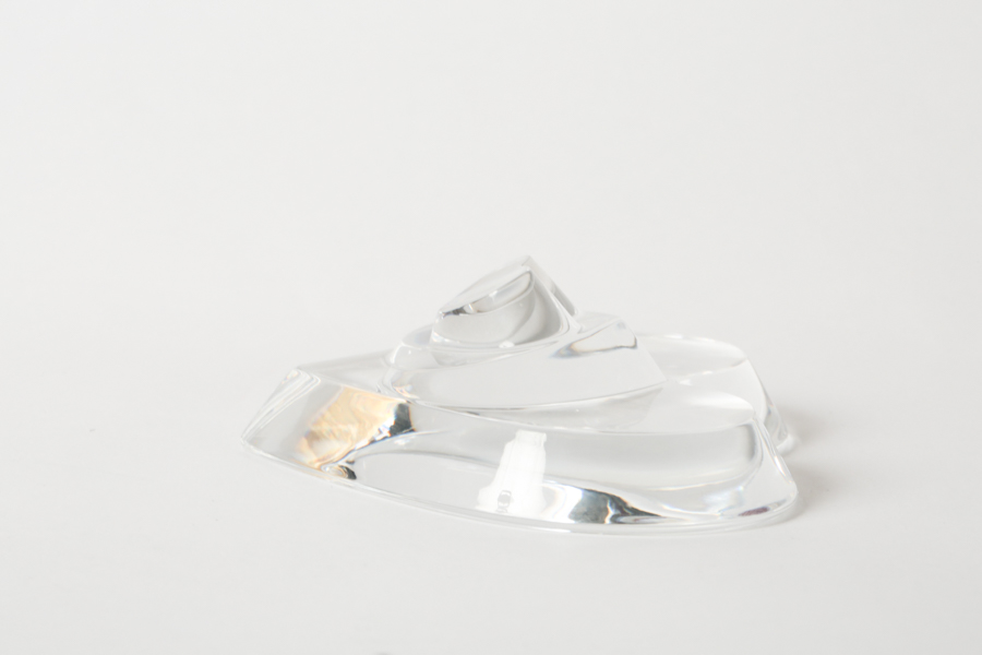 Baccarat "Heart of Love" Crystal Paperweight