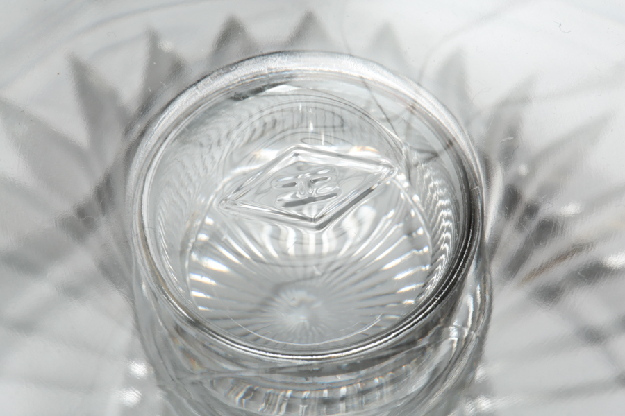 Heisey Glass and Silver Overlay Chip and Dip Plate with Spoon