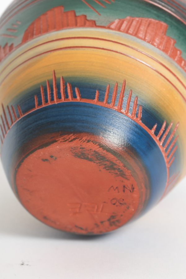 Signed Southwest Clay Pottery Vase