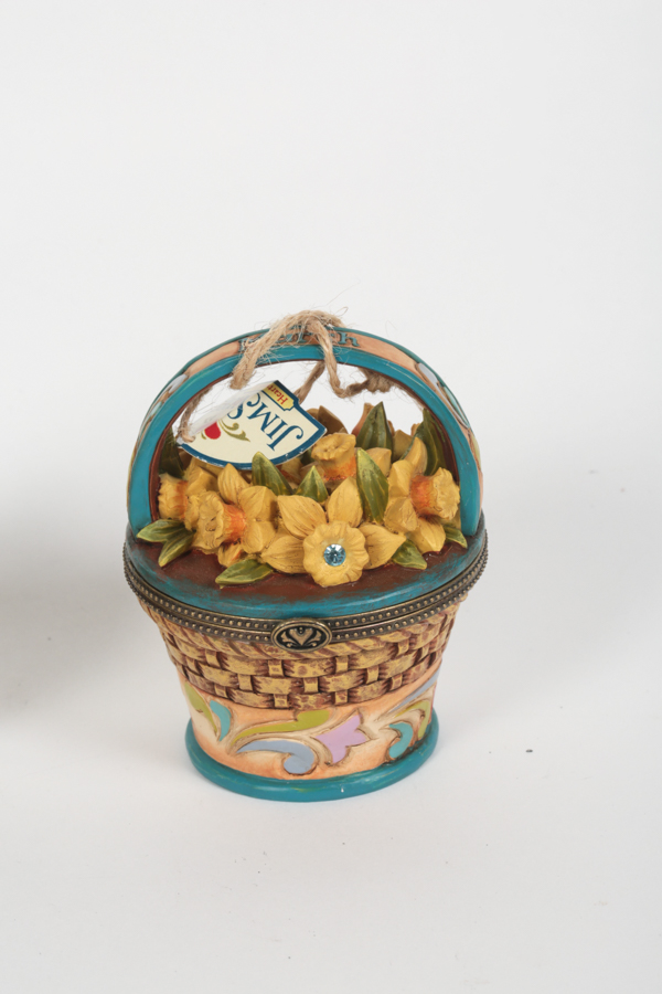 Jim Shore Heartwood Creek "Monthly Flower" Basket Boxes