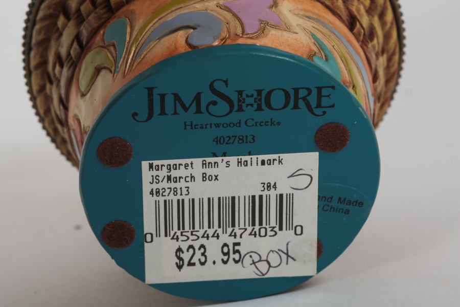 Jim Shore Heartwood Creek "Monthly Flower" Basket Boxes