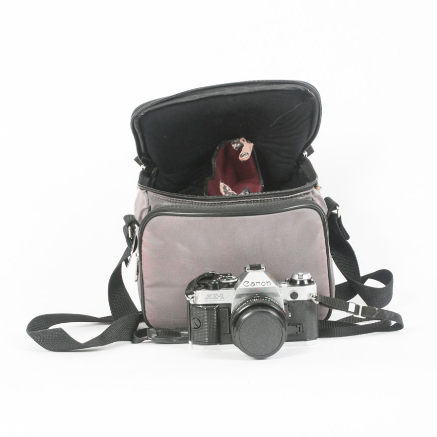 Canon AE-1 Program Camera, Bags and Accessories