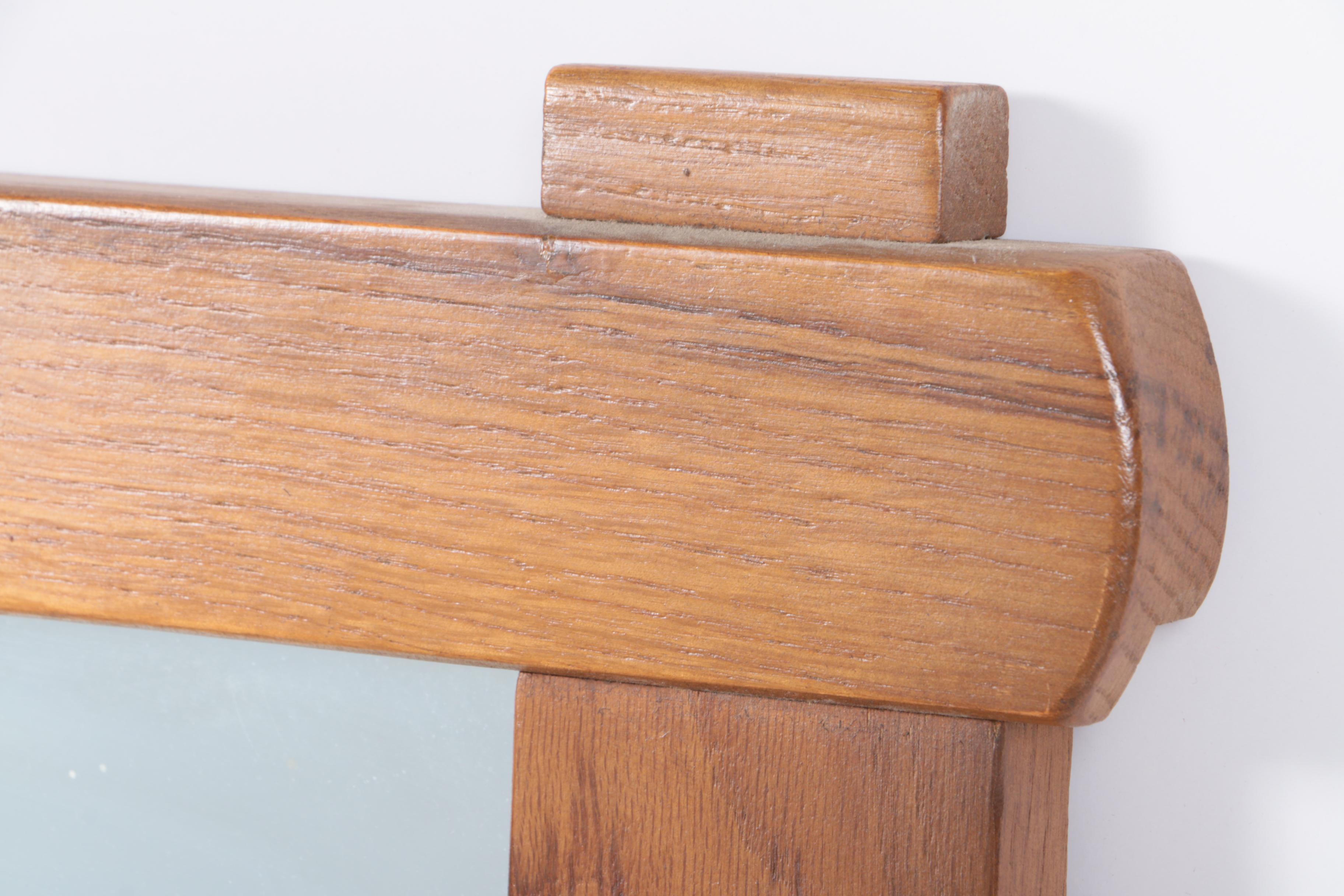 Rectangular Mirror and Wooden Frame