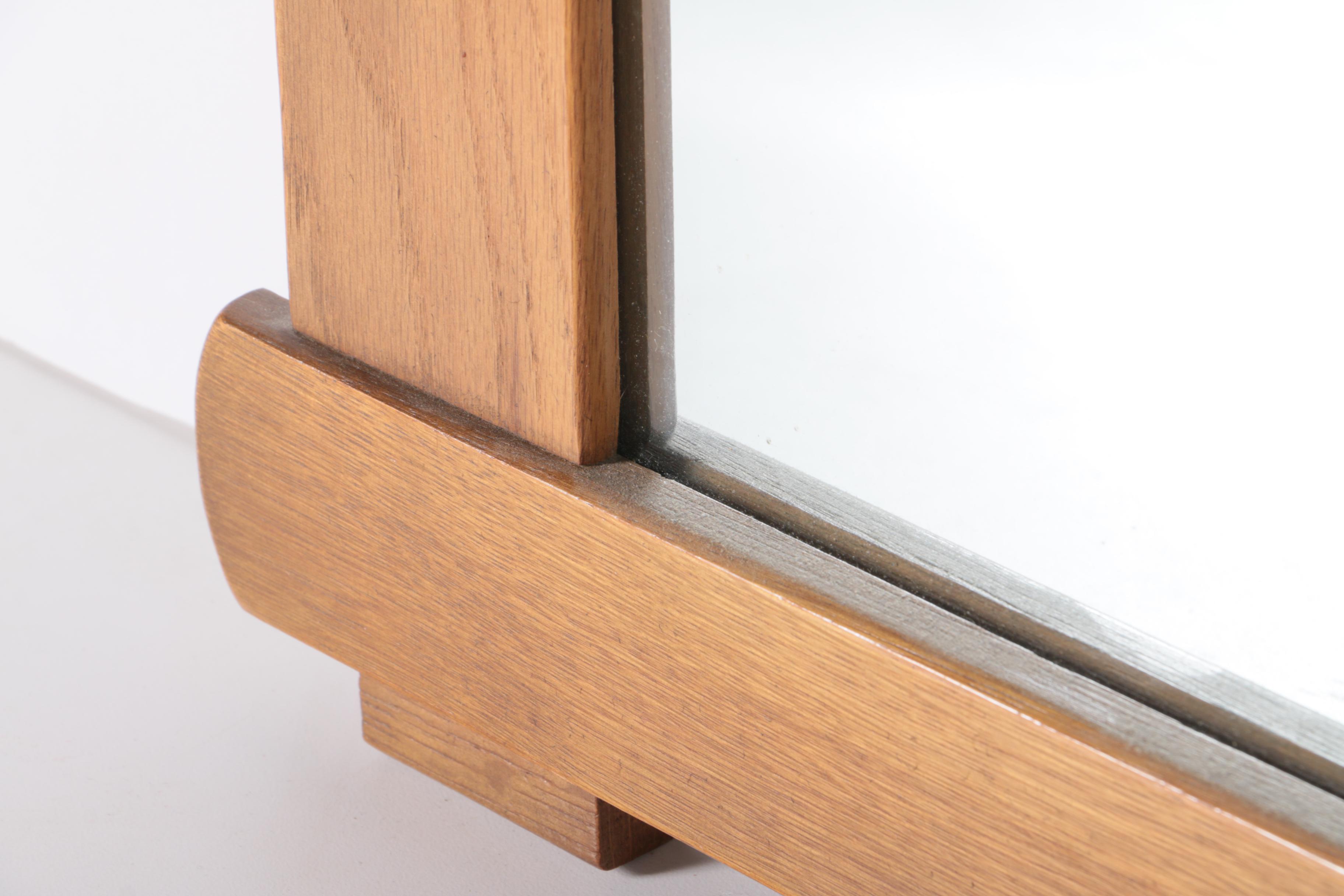 Rectangular Mirror and Wooden Frame