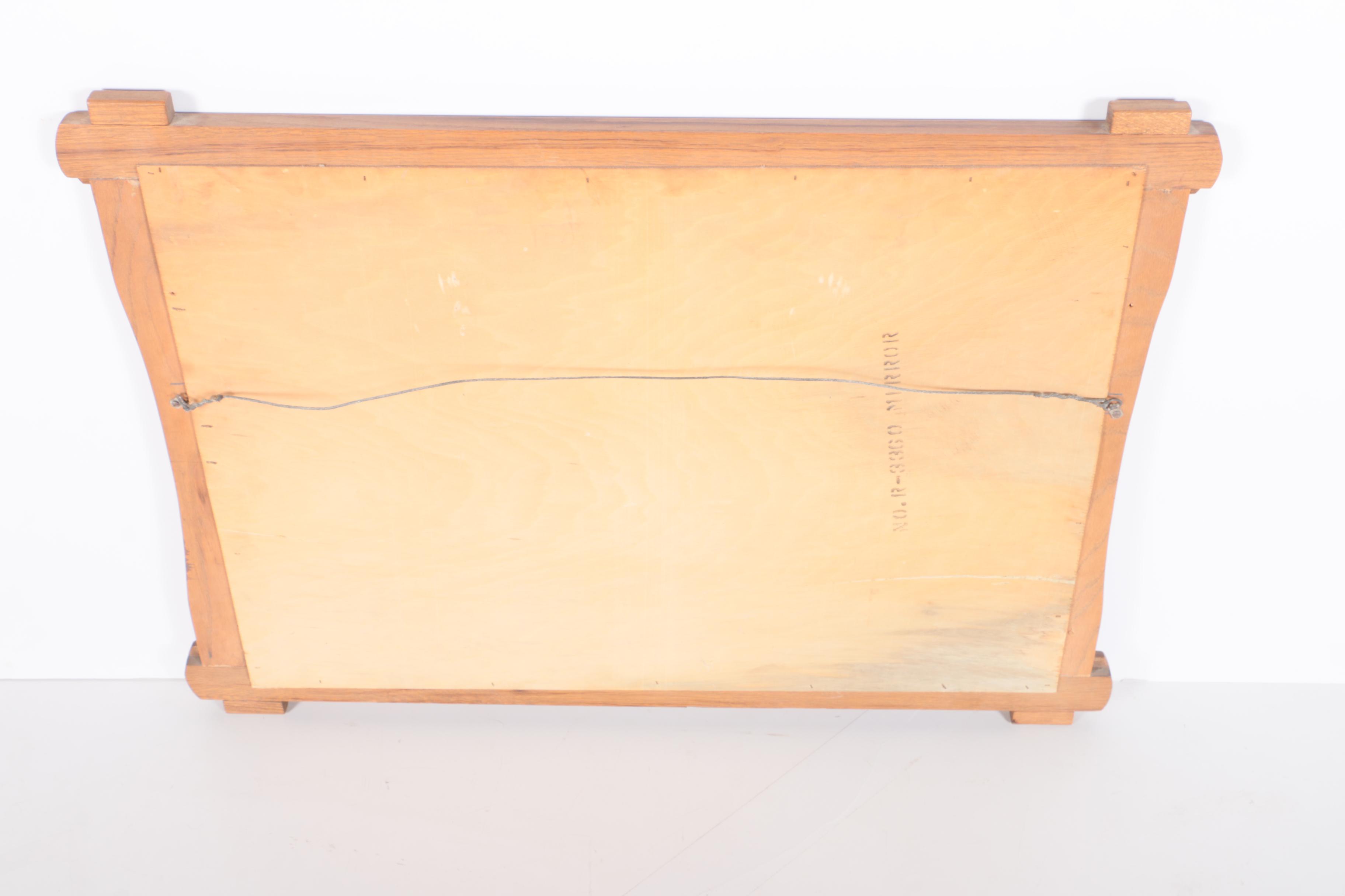 Rectangular Mirror and Wooden Frame