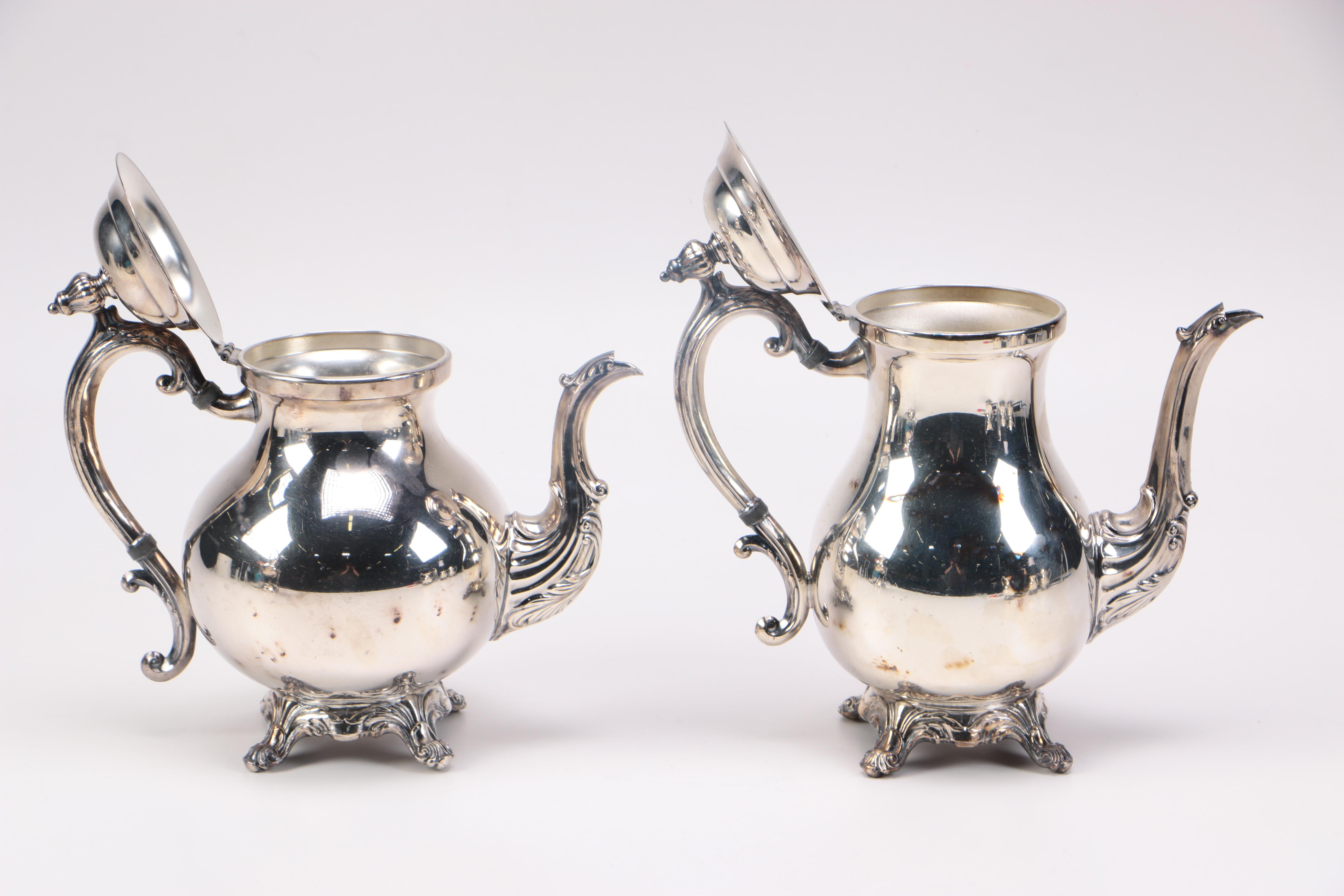 F. B. Rogers Silver Co. Silver Plate Coffee and Tea Service