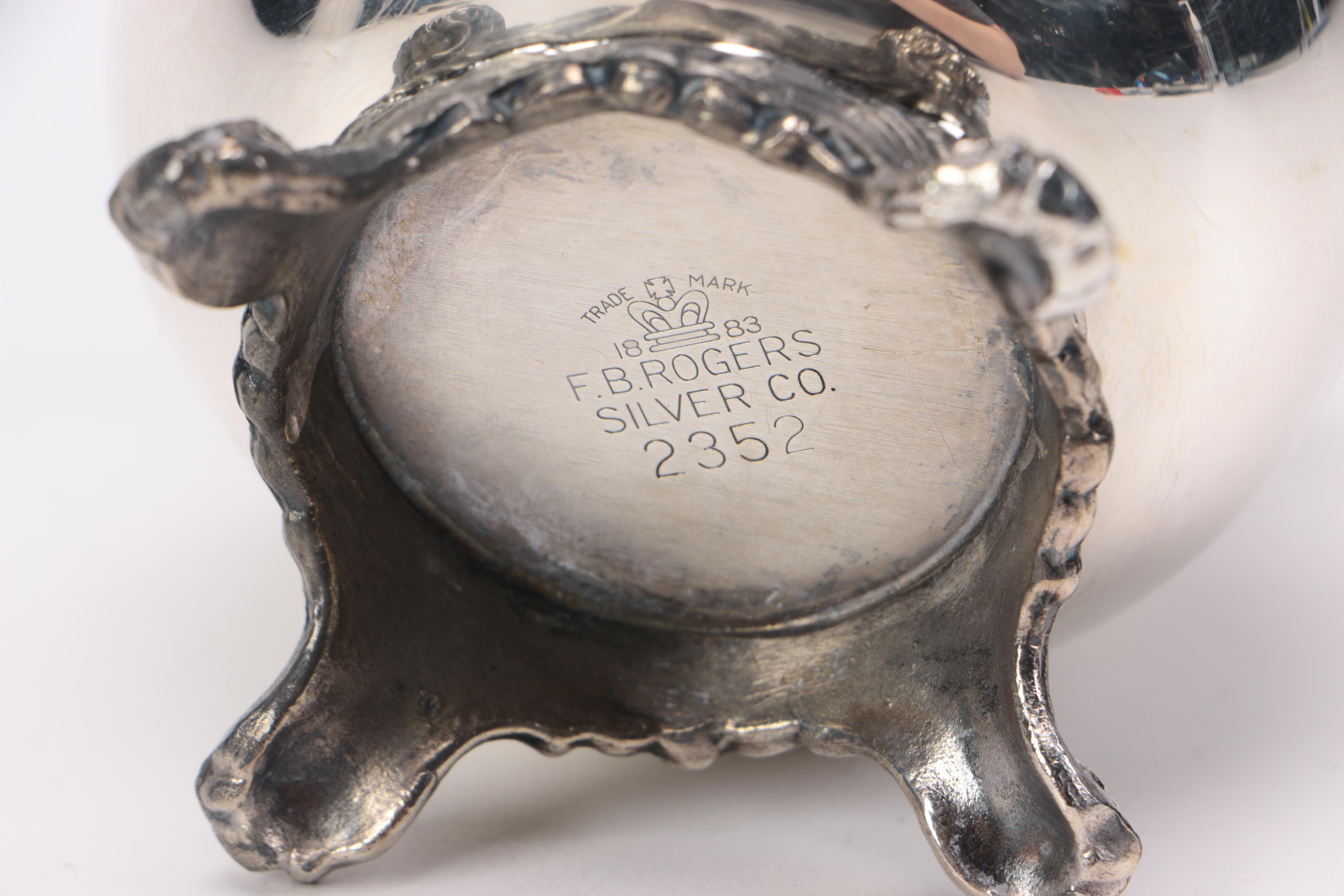 F. B. Rogers Silver Co. Silver Plate Coffee and Tea Service