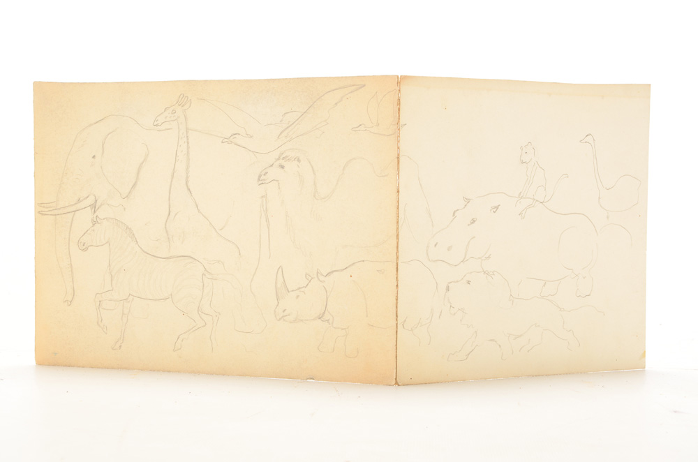 Paul Ashbrook Original Mixed Media Illustration "Noah's Ark"