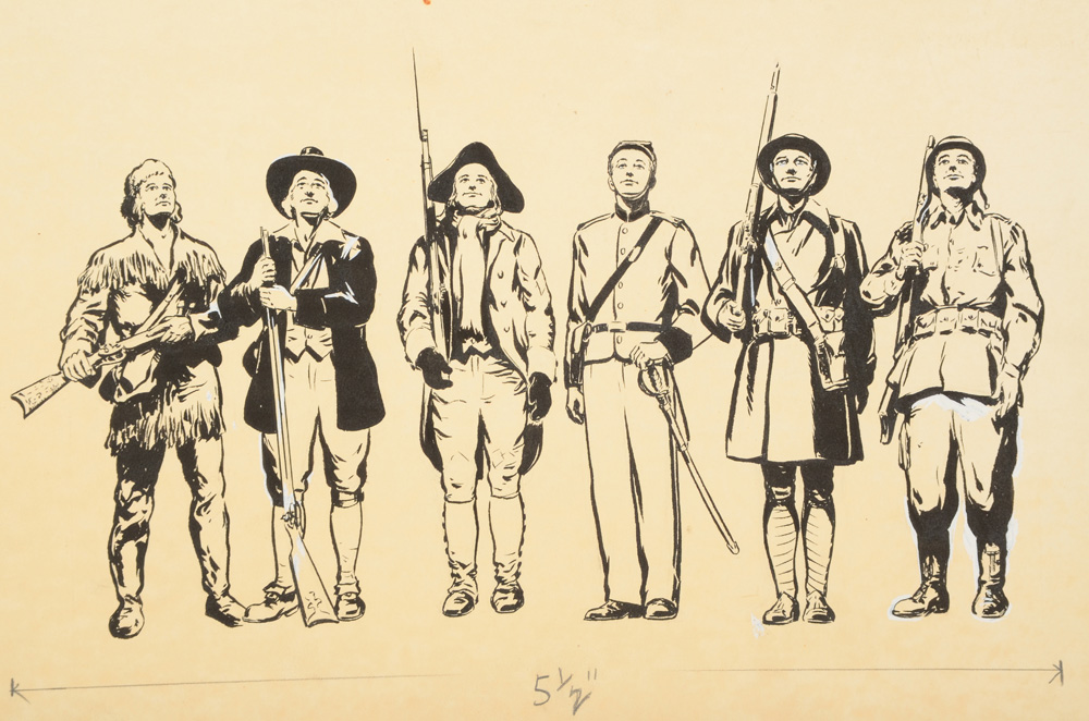 Paul Ashbrook Original 1950 Ink Illustration