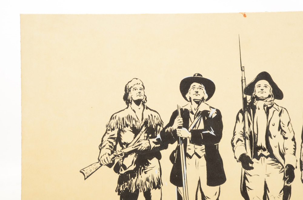 Paul Ashbrook Original 1950 Ink Illustration