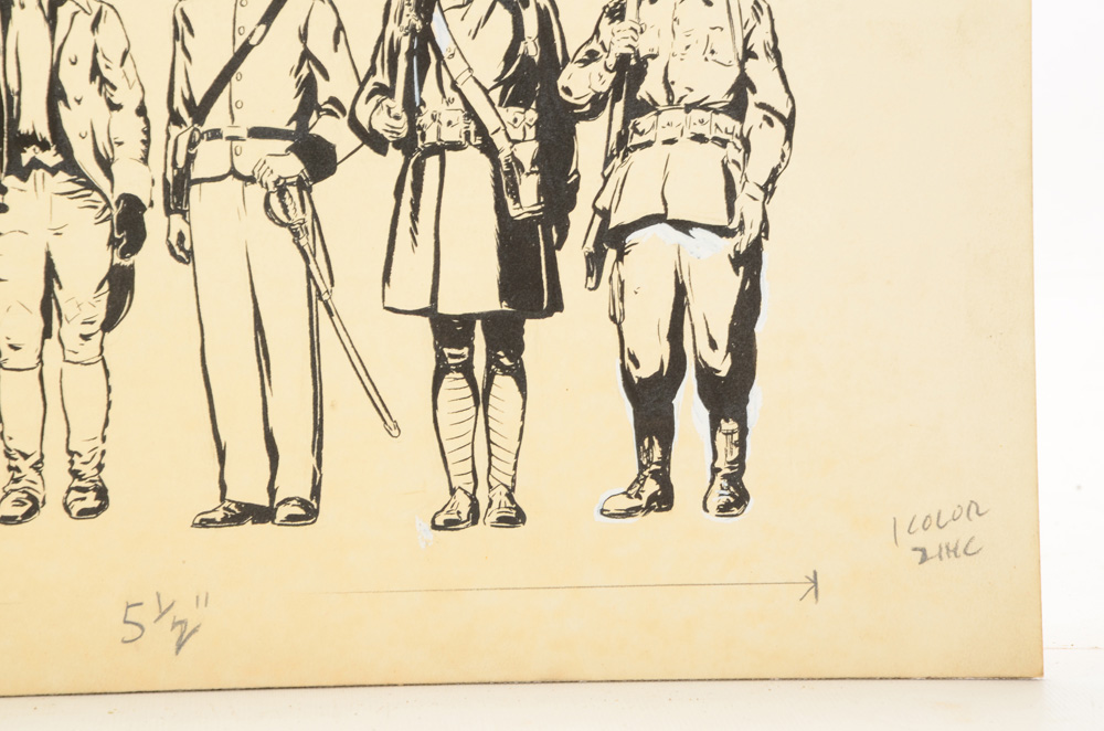 Paul Ashbrook Original 1950 Ink Illustration