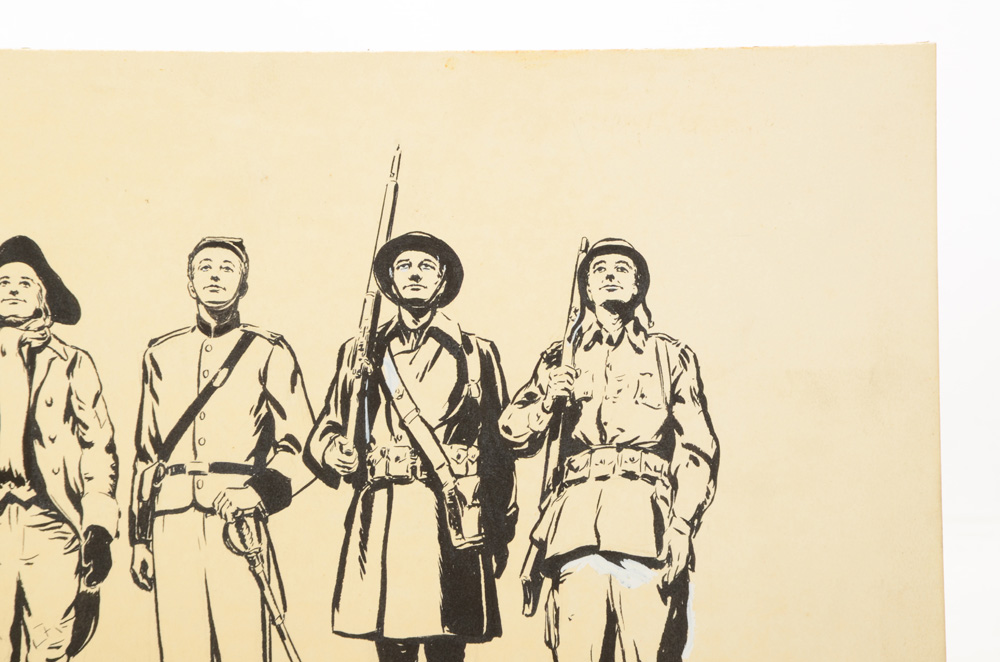 Paul Ashbrook Original 1950 Ink Illustration