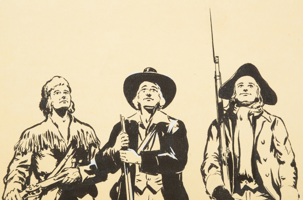 Paul Ashbrook Original 1950 Ink Illustration