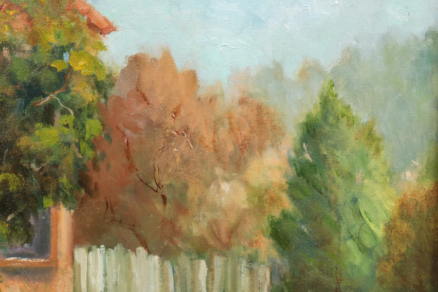Trish Kertes Oil Painting on Canvas "Arroyo Poppies"