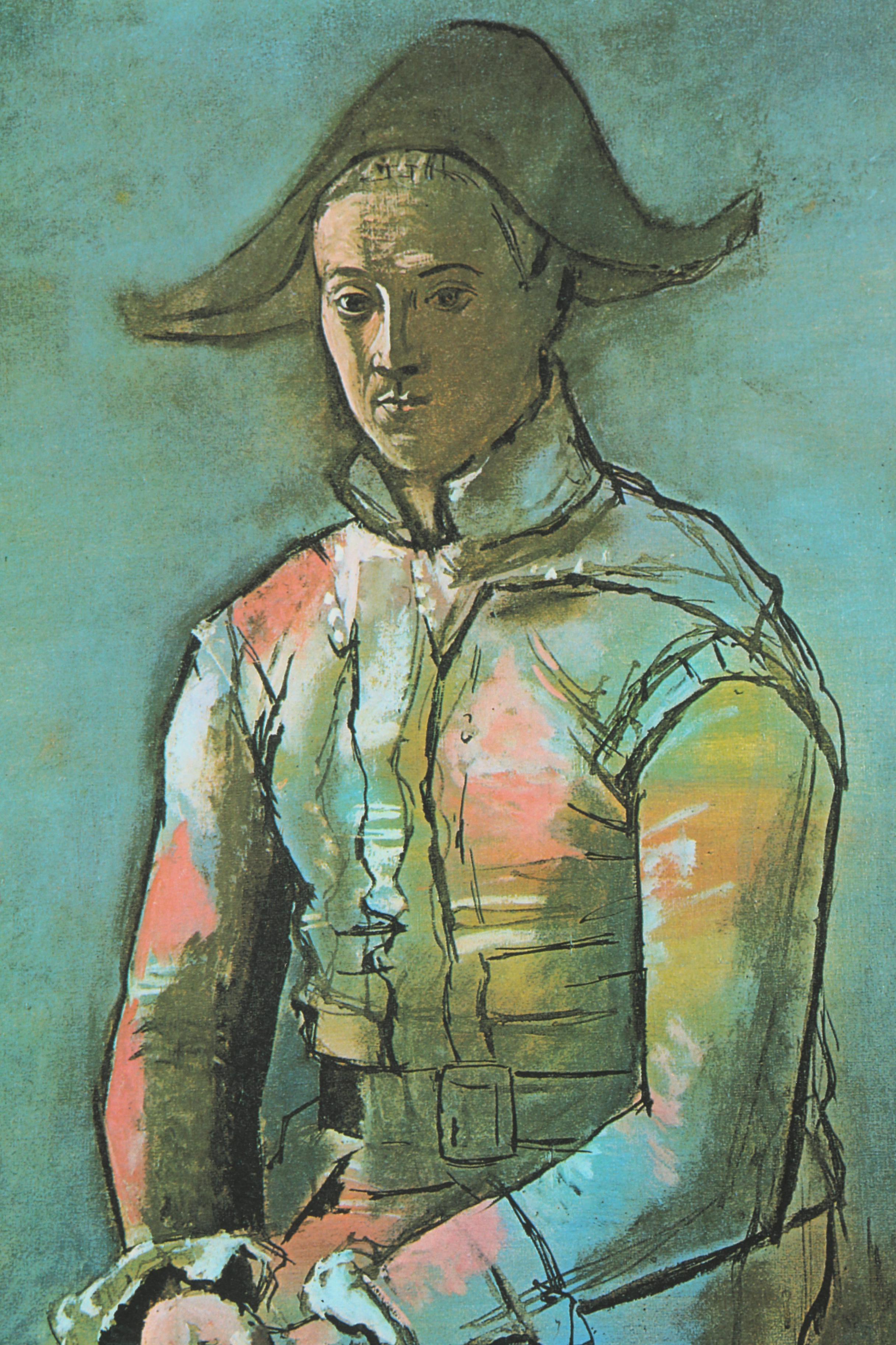 Limited Edition Giclee on Paper after Picasso "Harlequin"