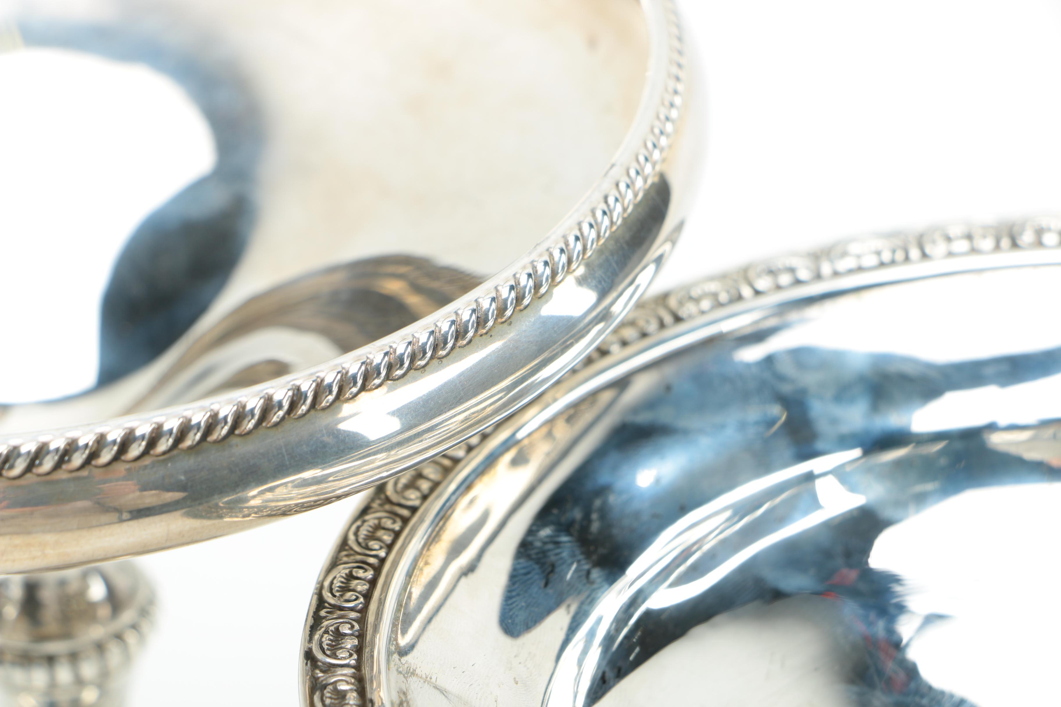 Weighted Sterling Silver Compotes and Candleholders Featuring Fisher