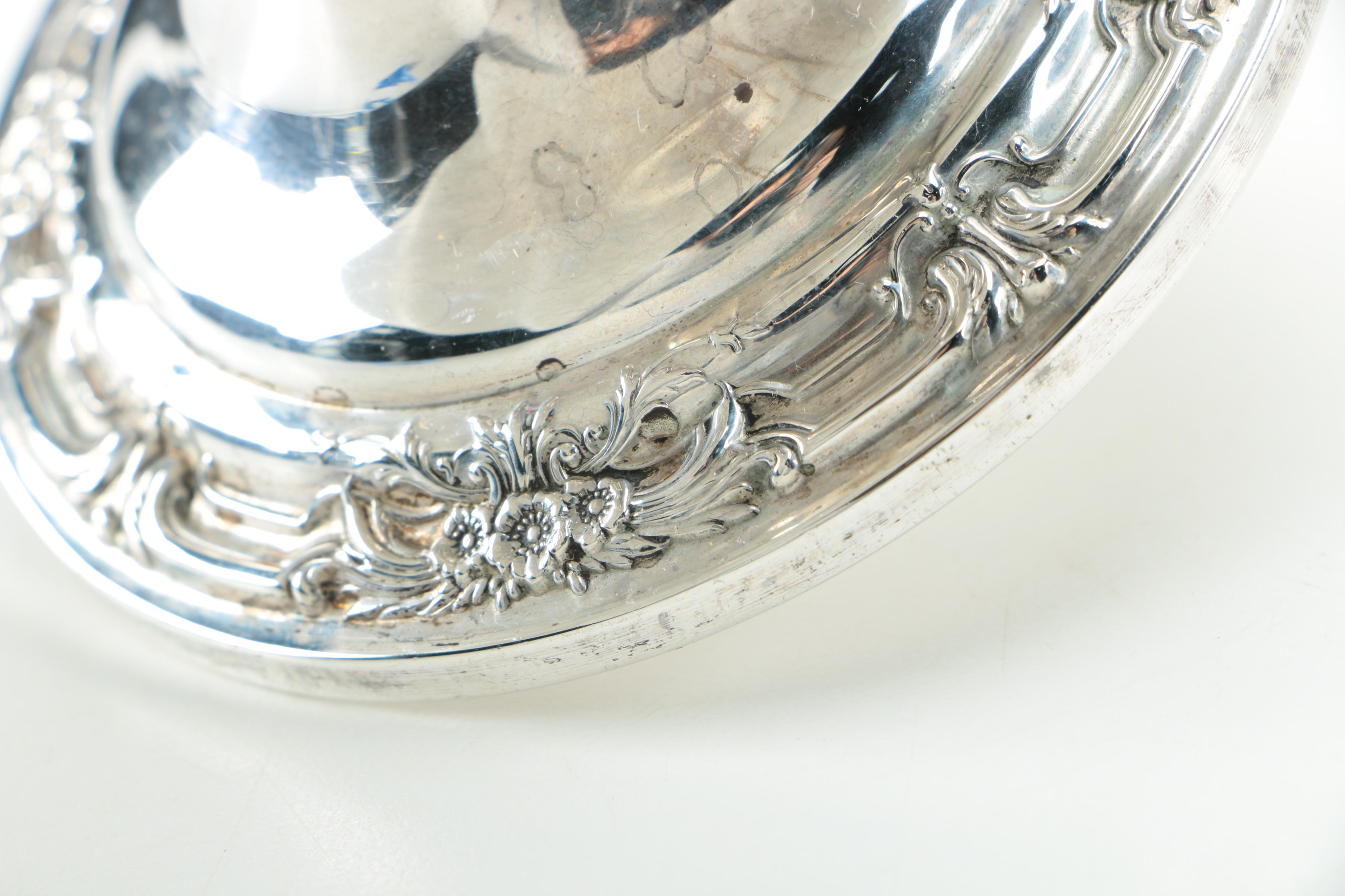 Weighted Sterling Silver Compotes and Candleholders Featuring Fisher