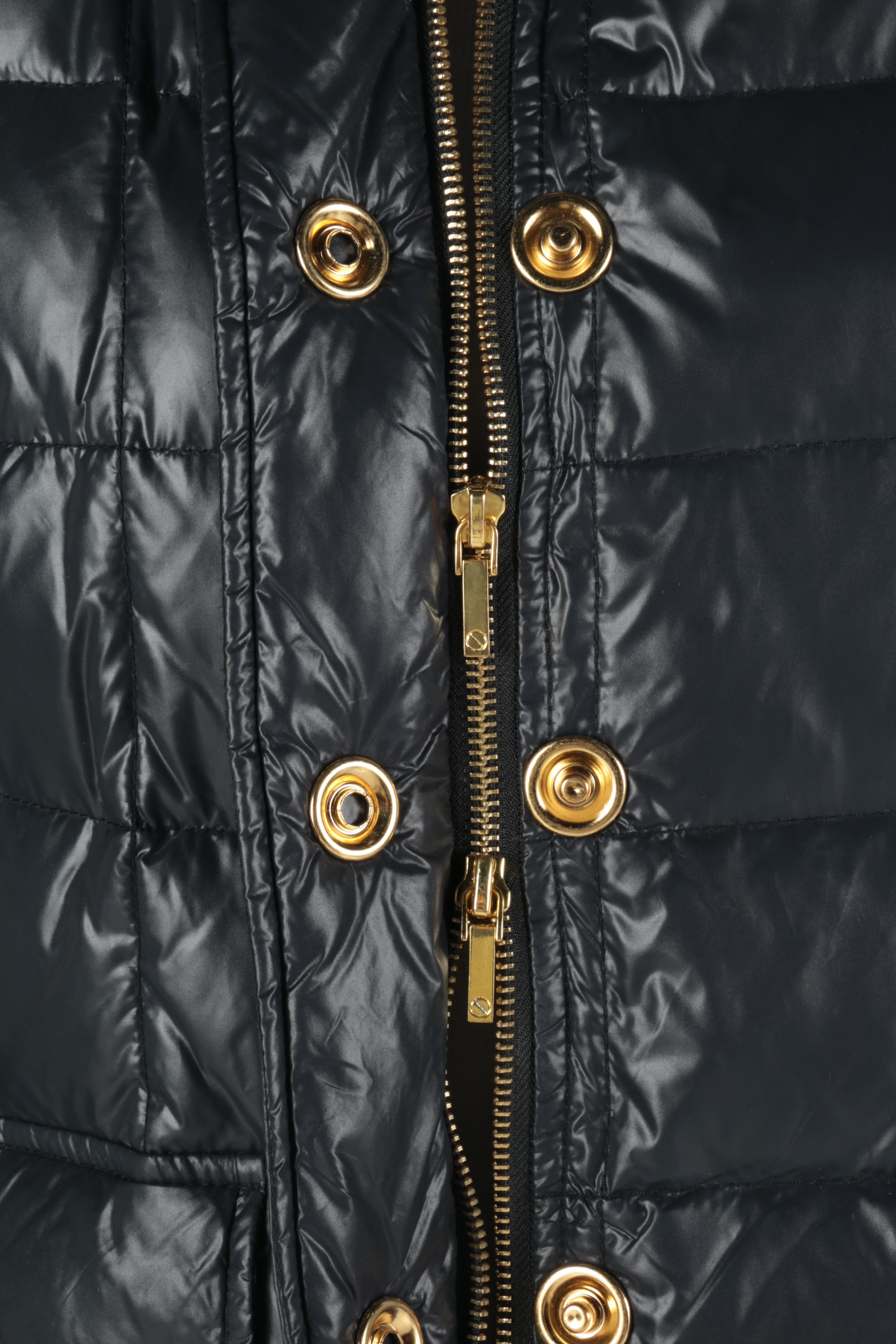 Tory Burch Designer Navy Blue Quilted Bubble Coat