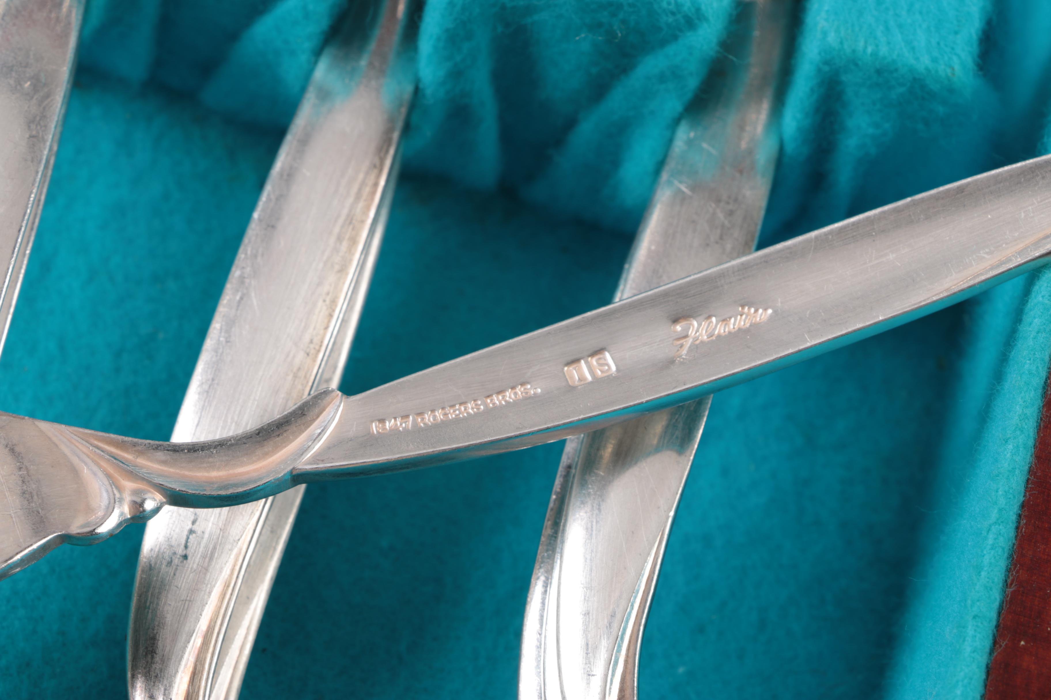 Rogers Bros. "Flair" Silver Plated Flatware Set