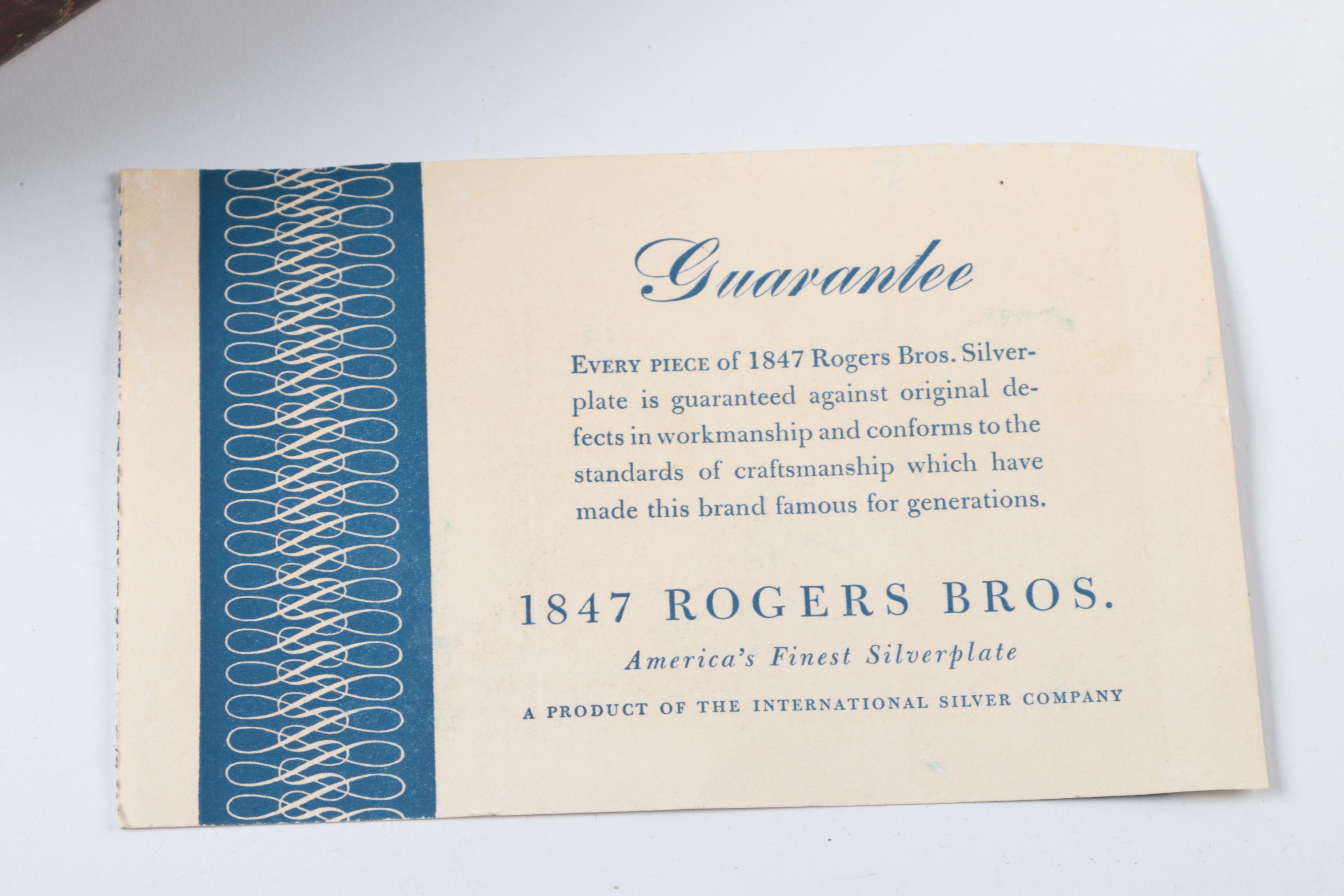 Rogers Bros. "Flair" Silver Plated Flatware Set