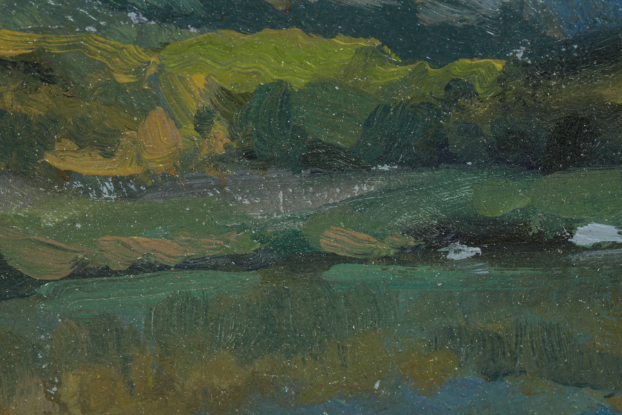 Joseph Aaron Oil Painting on Board "A Tioga Pass Lake"