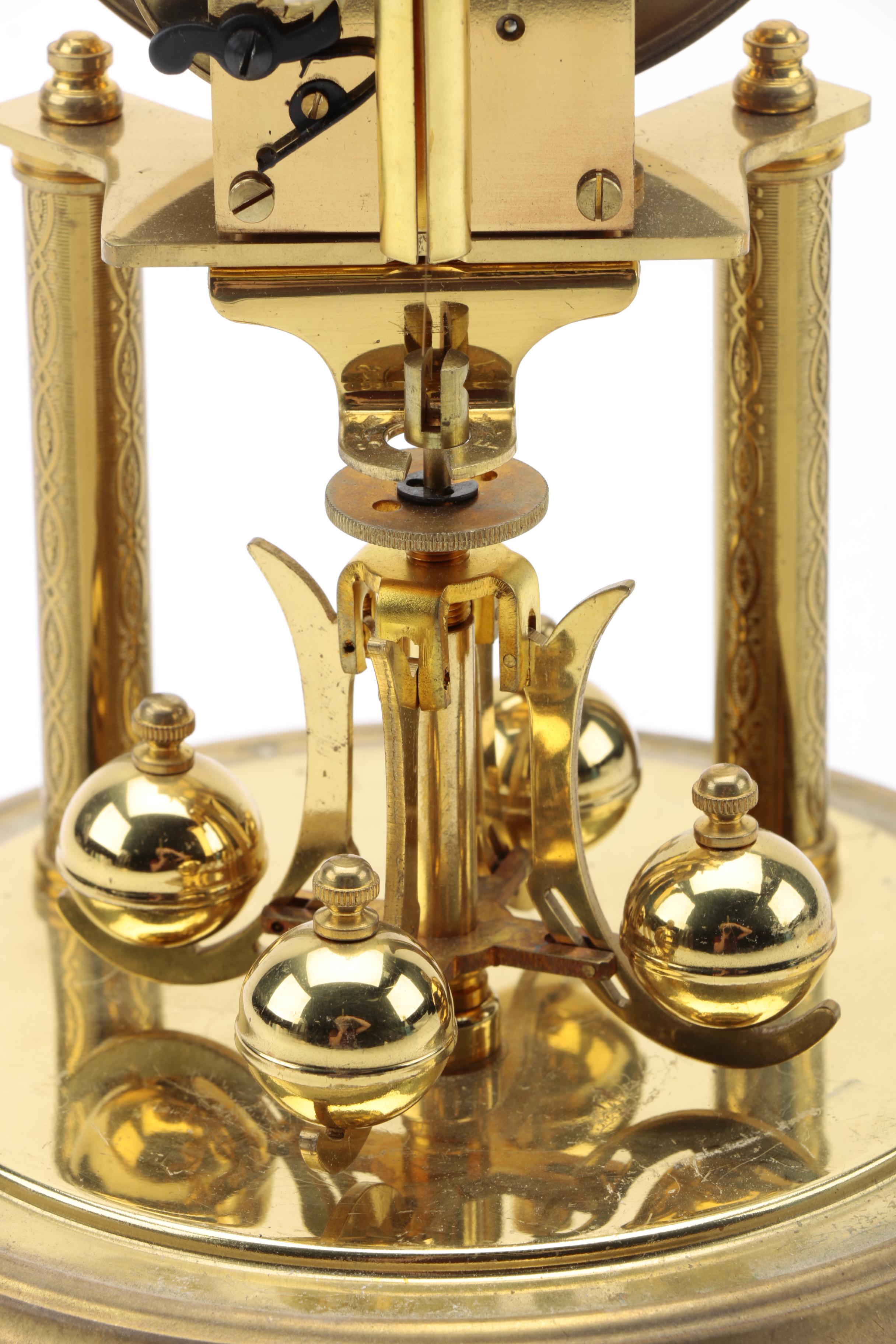 German Brass Desk Clock