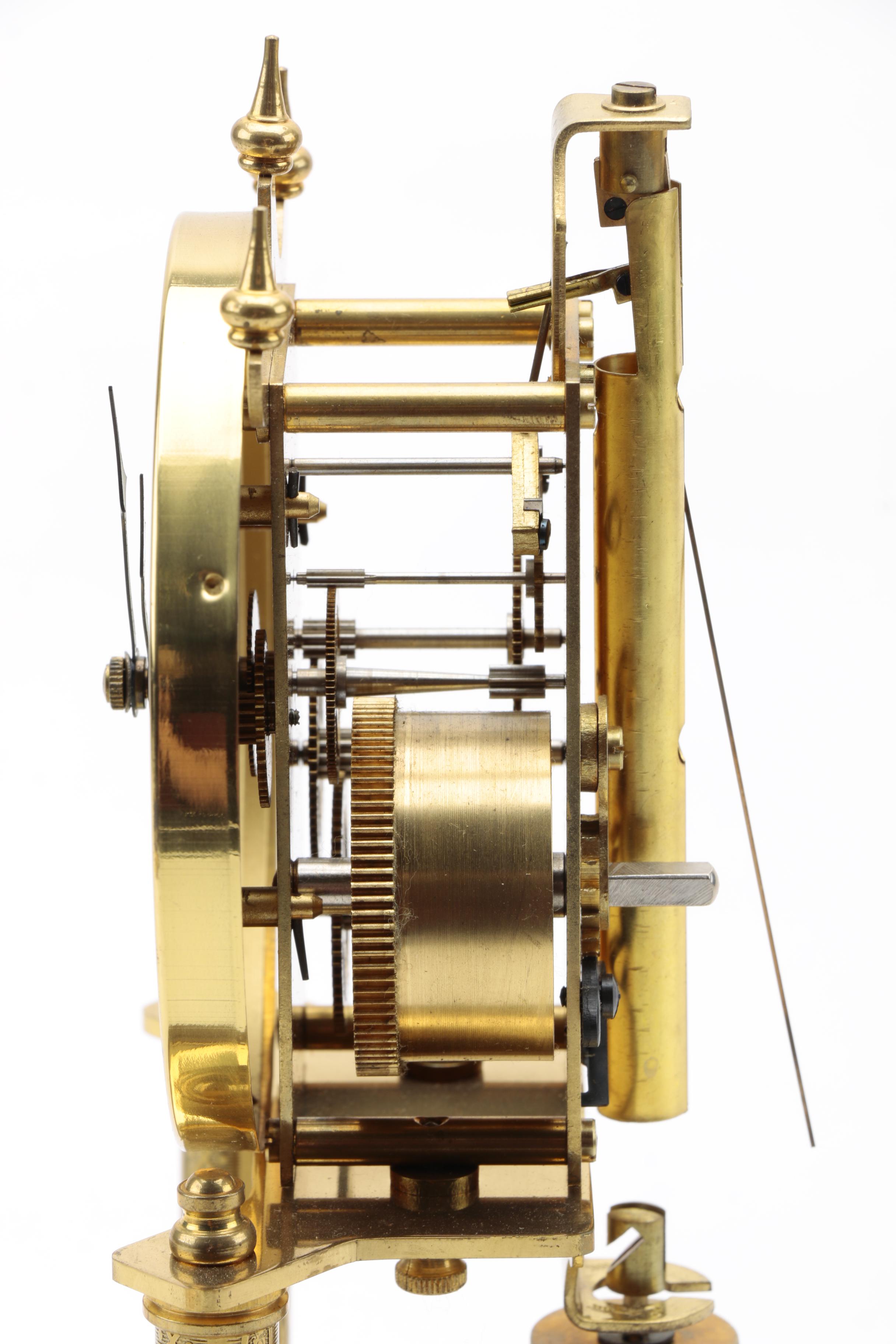 German Brass Desk Clock