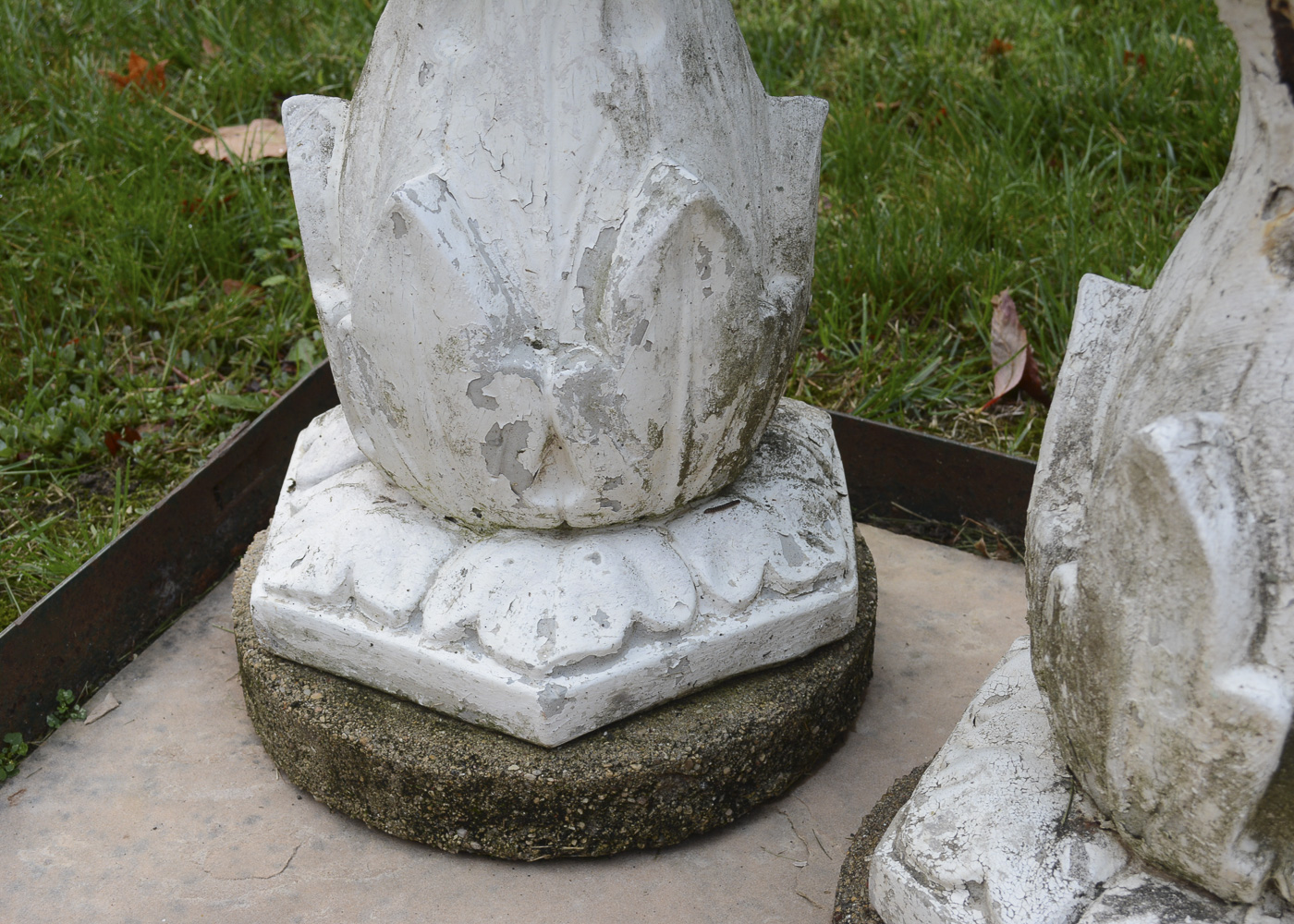Pair of Cement Pedestals