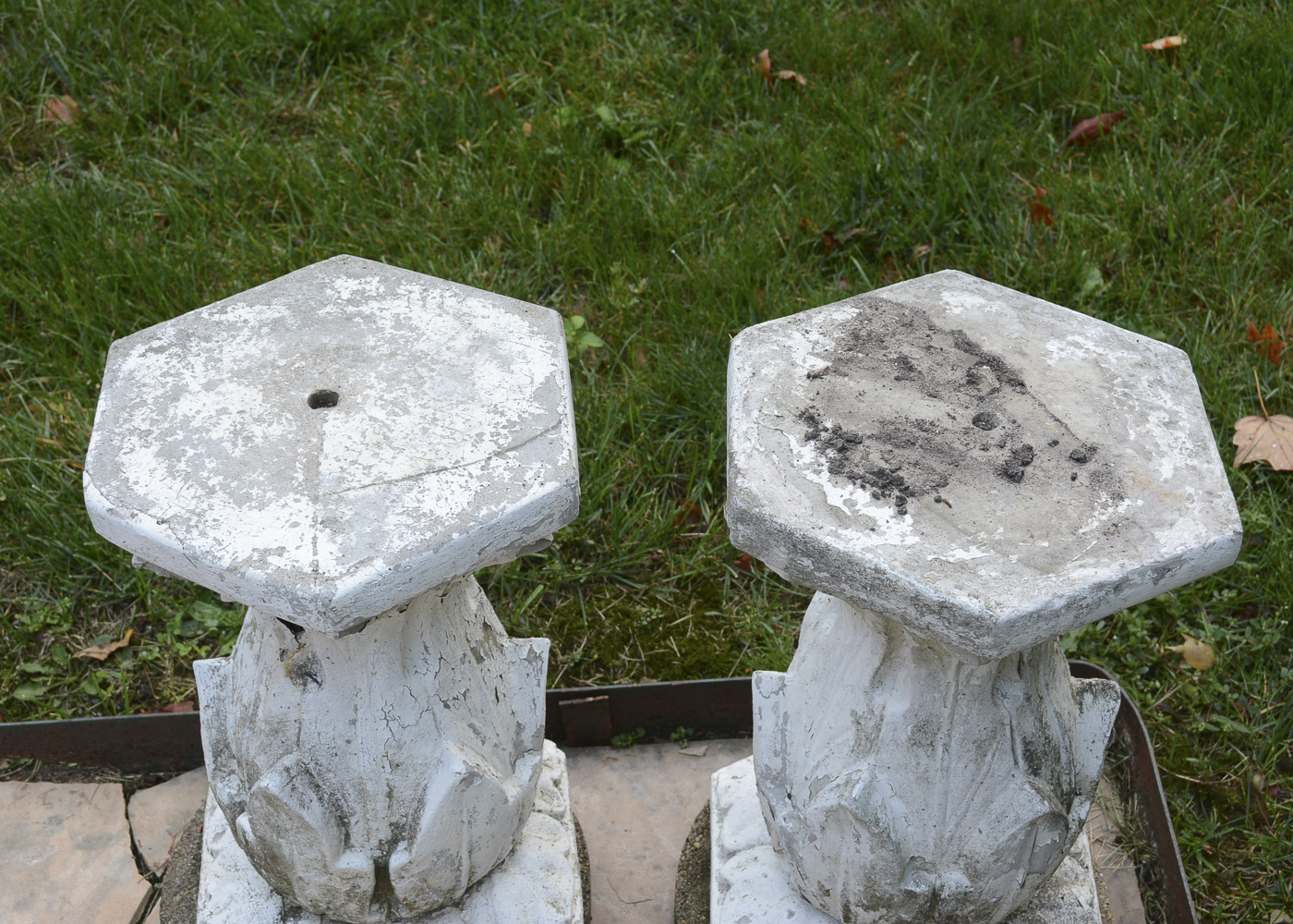 Pair of Cement Pedestals