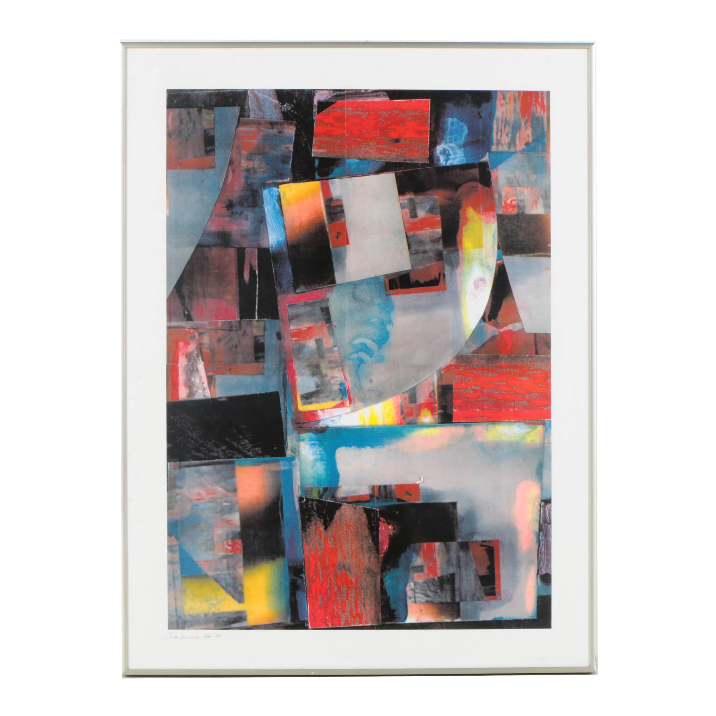 Don Werner Digital Photo Collage on Paper of an Abstract