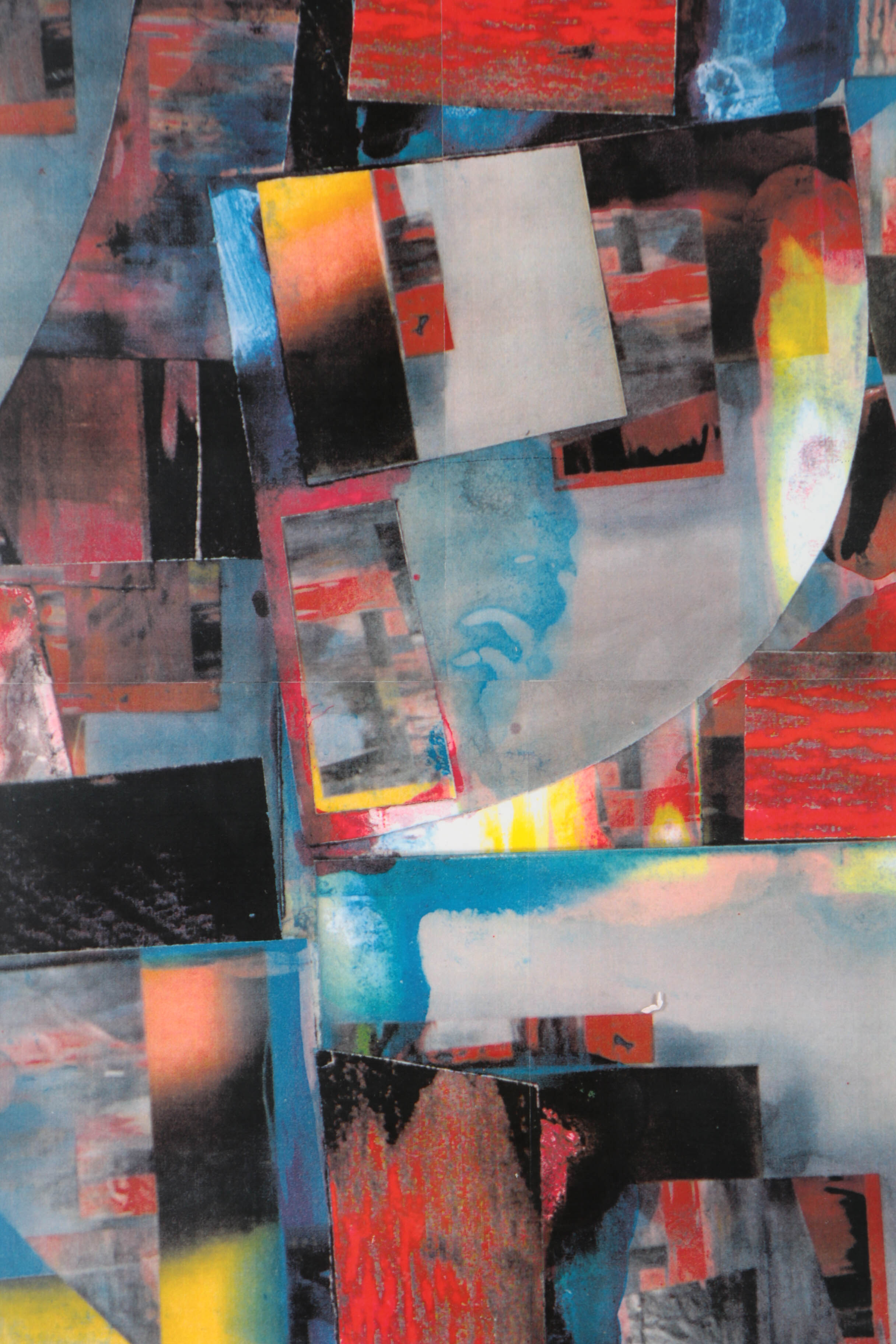 Don Werner Digital Photo Collage on Paper of an Abstract