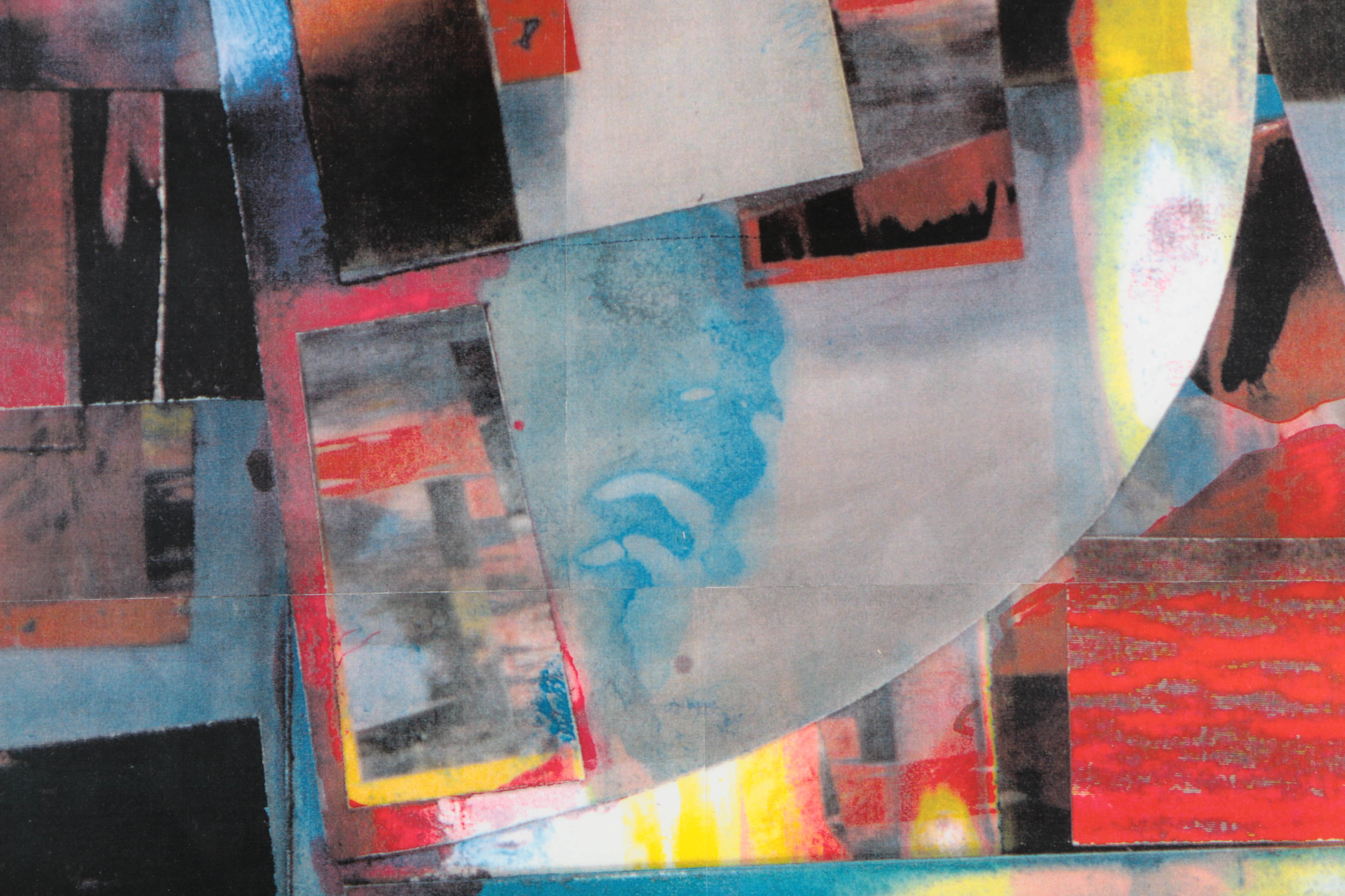 Don Werner Digital Photo Collage on Paper of an Abstract