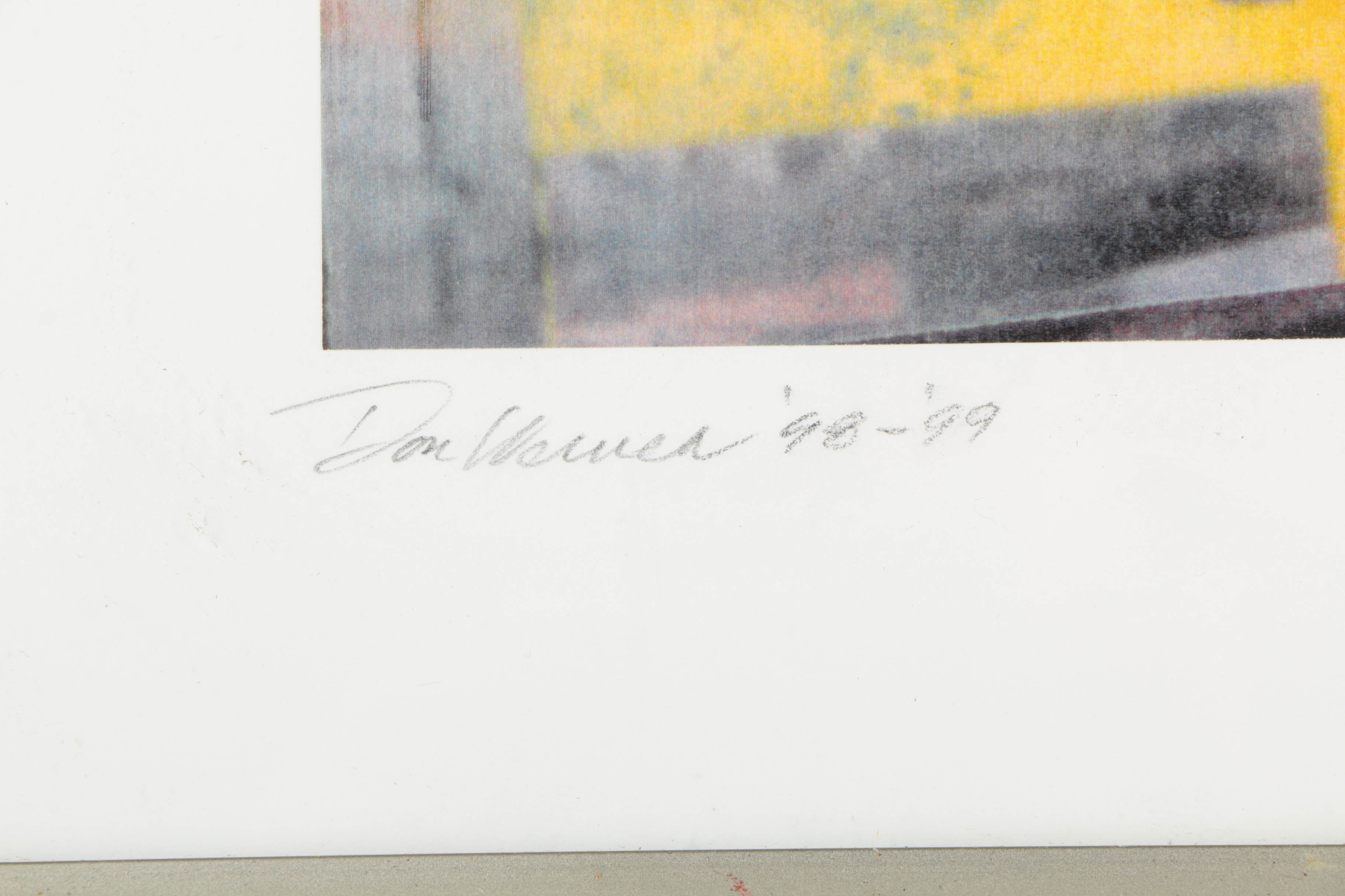 Don Werner Digital Photo Collage on Paper of an Abstract