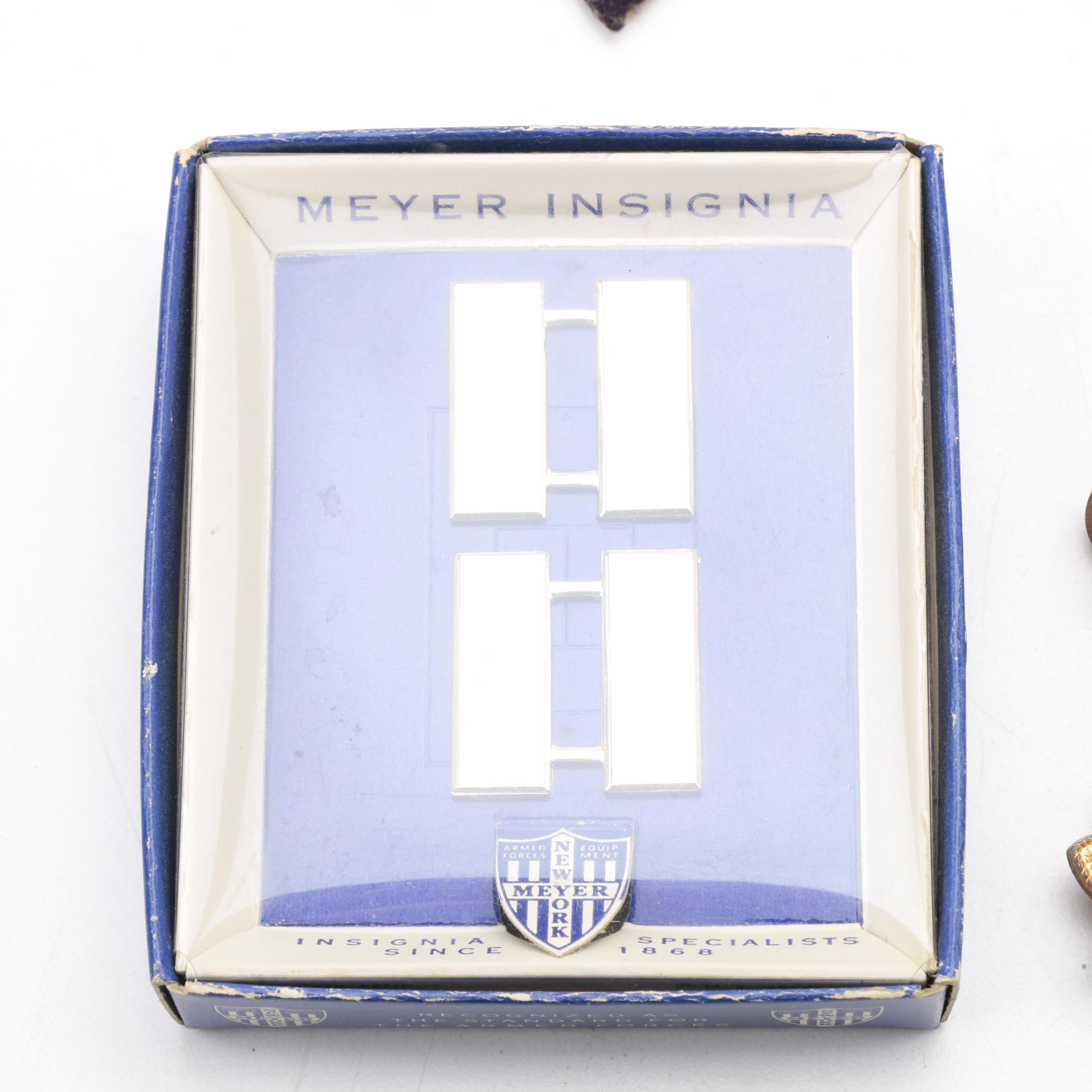 Assortment of Military Pins and Patches