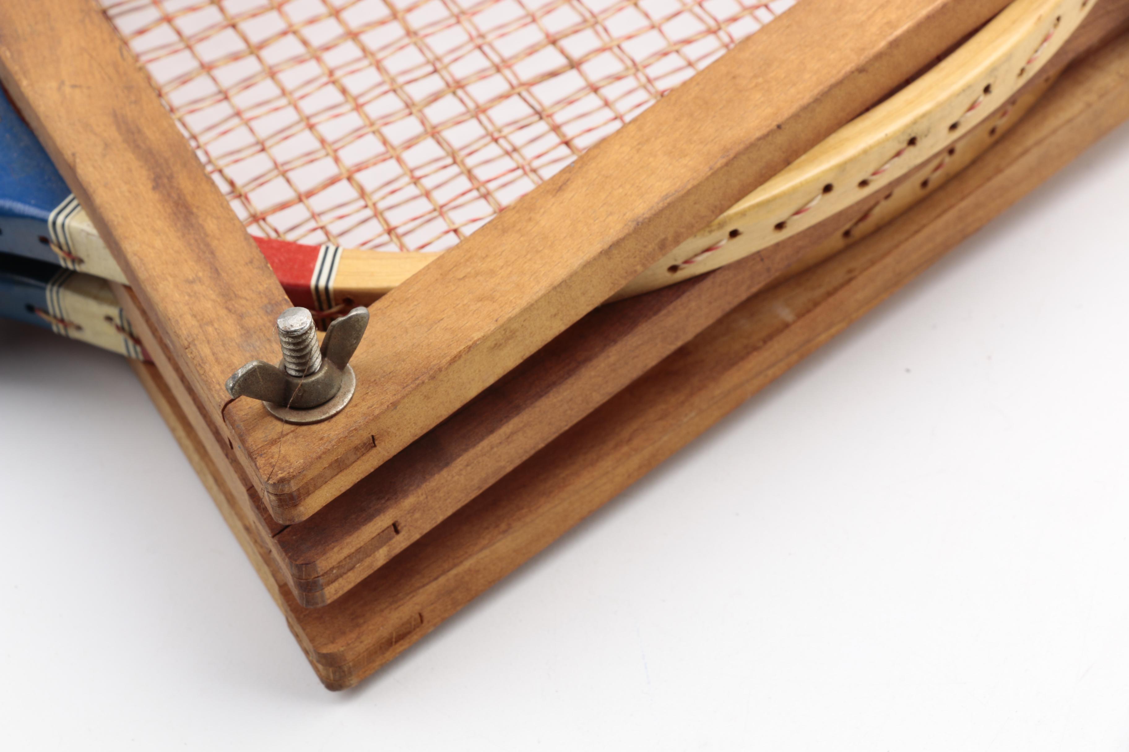 Set of Vintage Dinamo Model Badminton Rackets