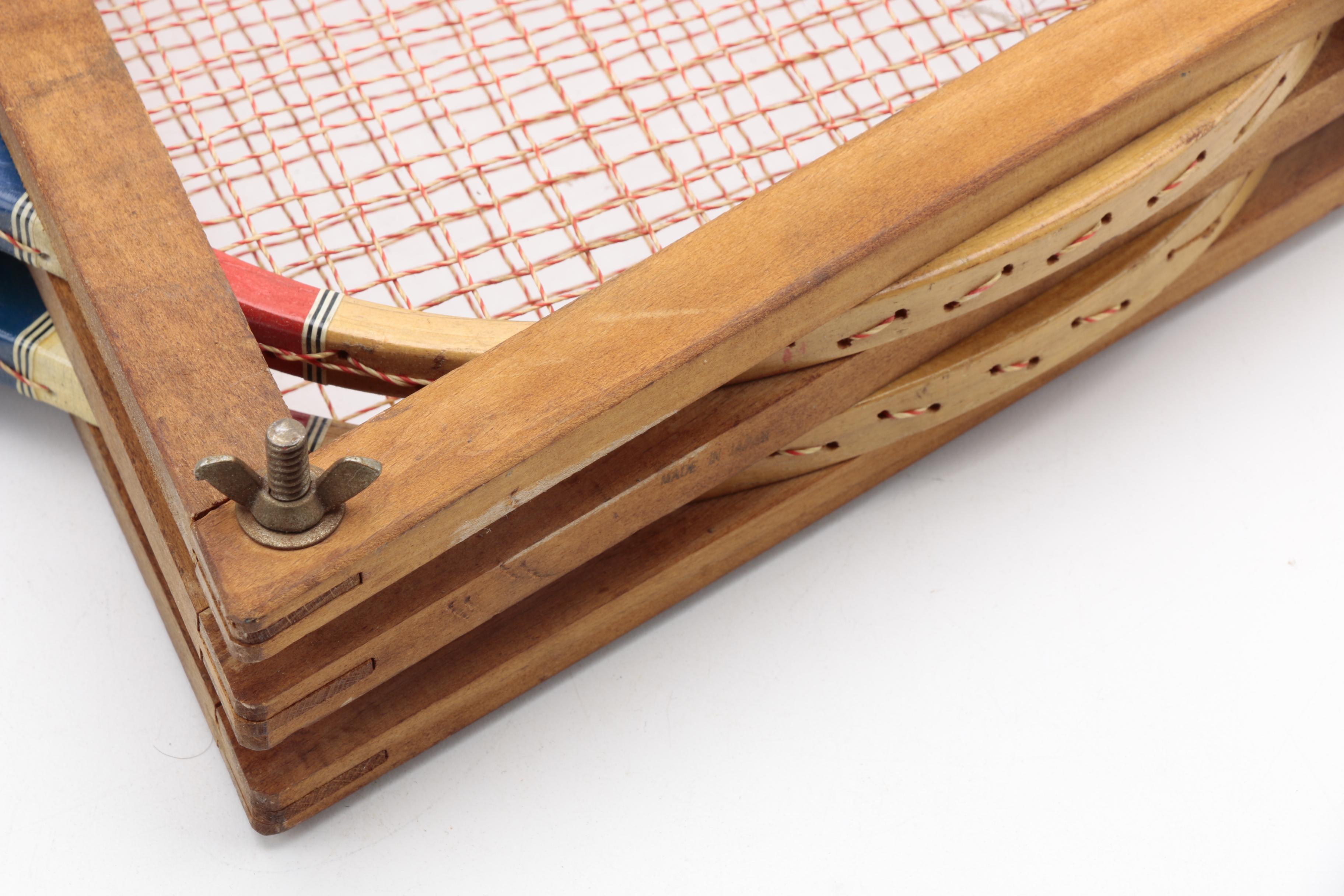 Set of Vintage Dinamo Model Badminton Rackets