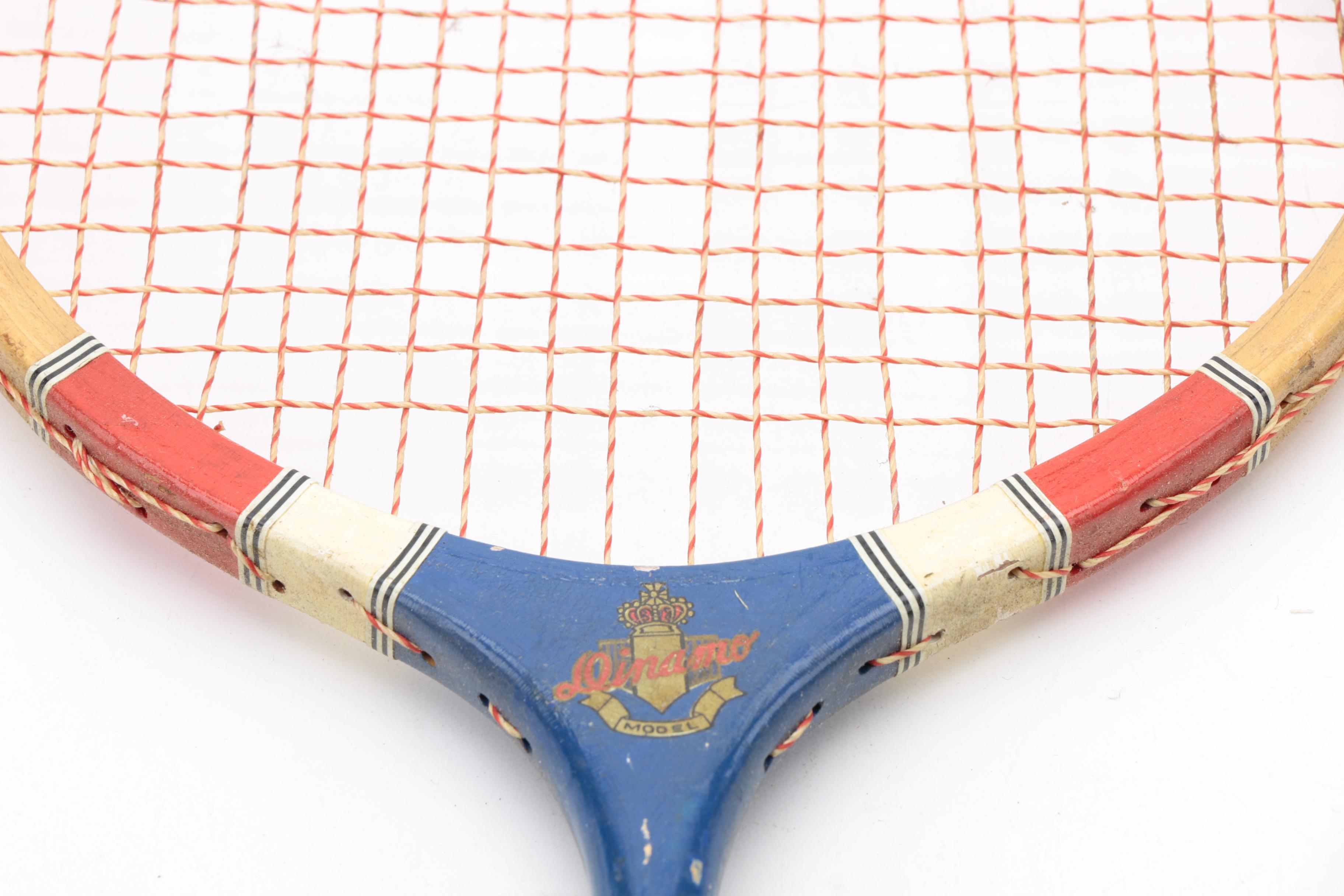 Set of Vintage Dinamo Model Badminton Rackets