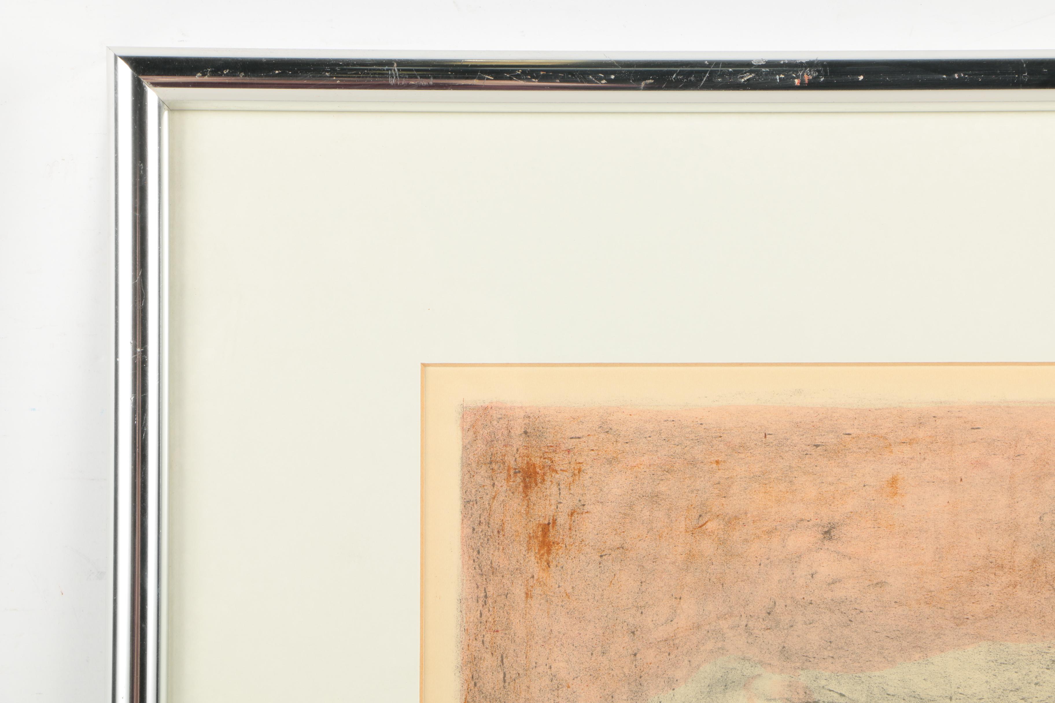 Limited Edition Lithograph on Paper of Woman and Tub