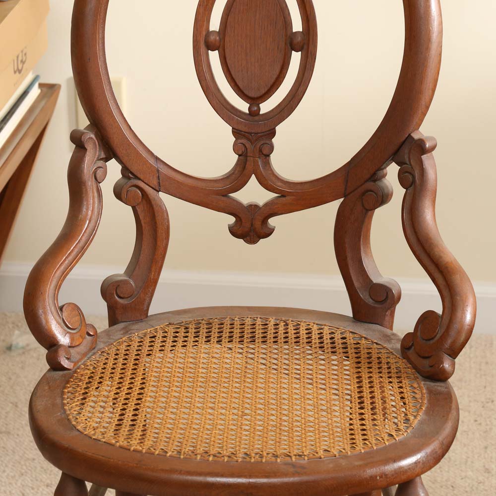 Antique Victorian Round Back Chair