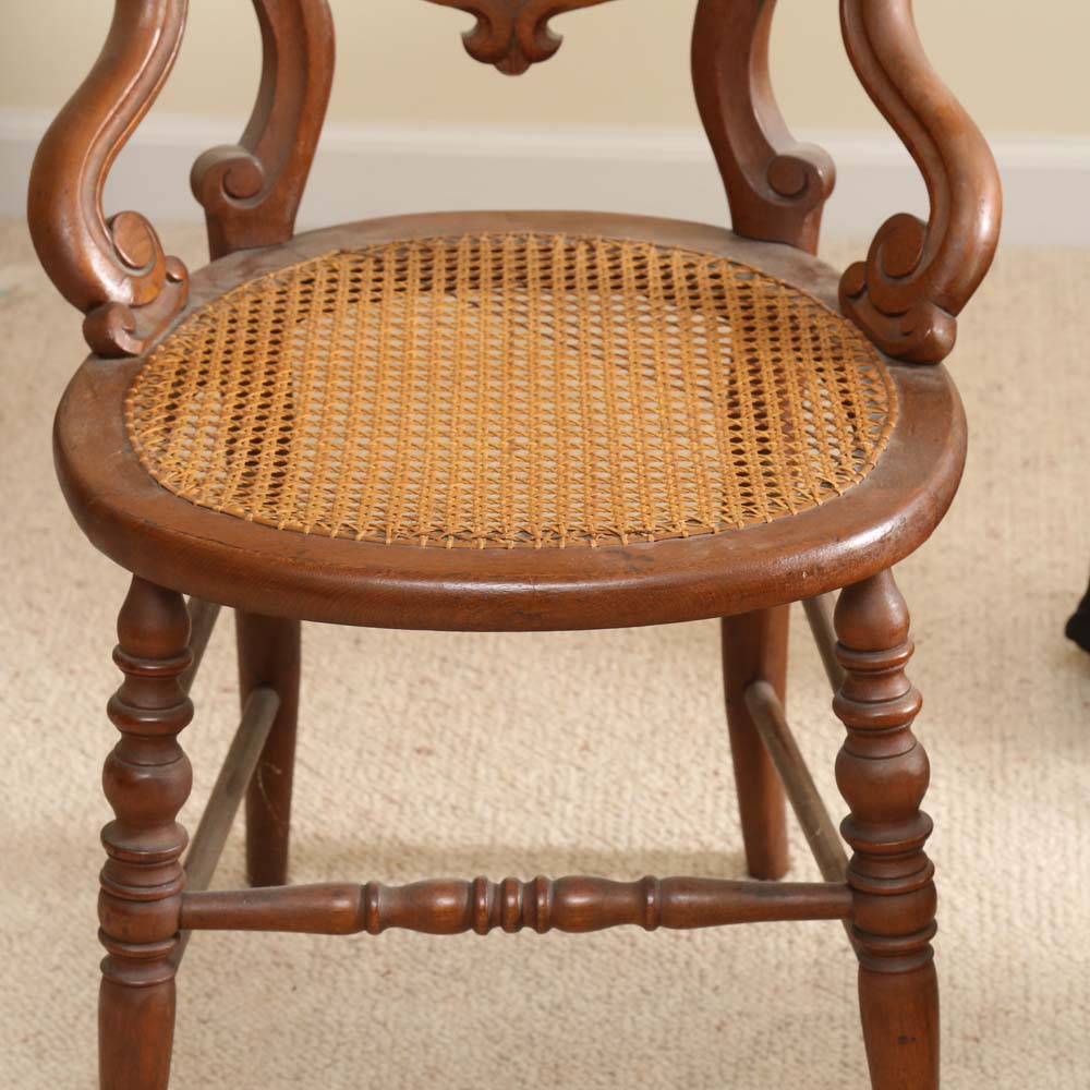 Antique Victorian Round Back Chair