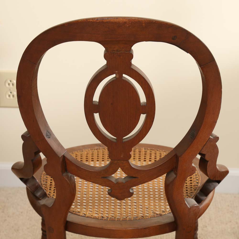 Antique Victorian Round Back Chair