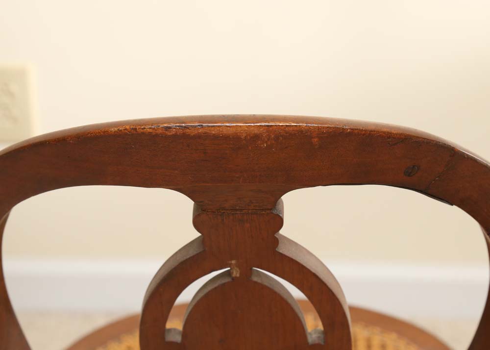 Antique Victorian Round Back Chair