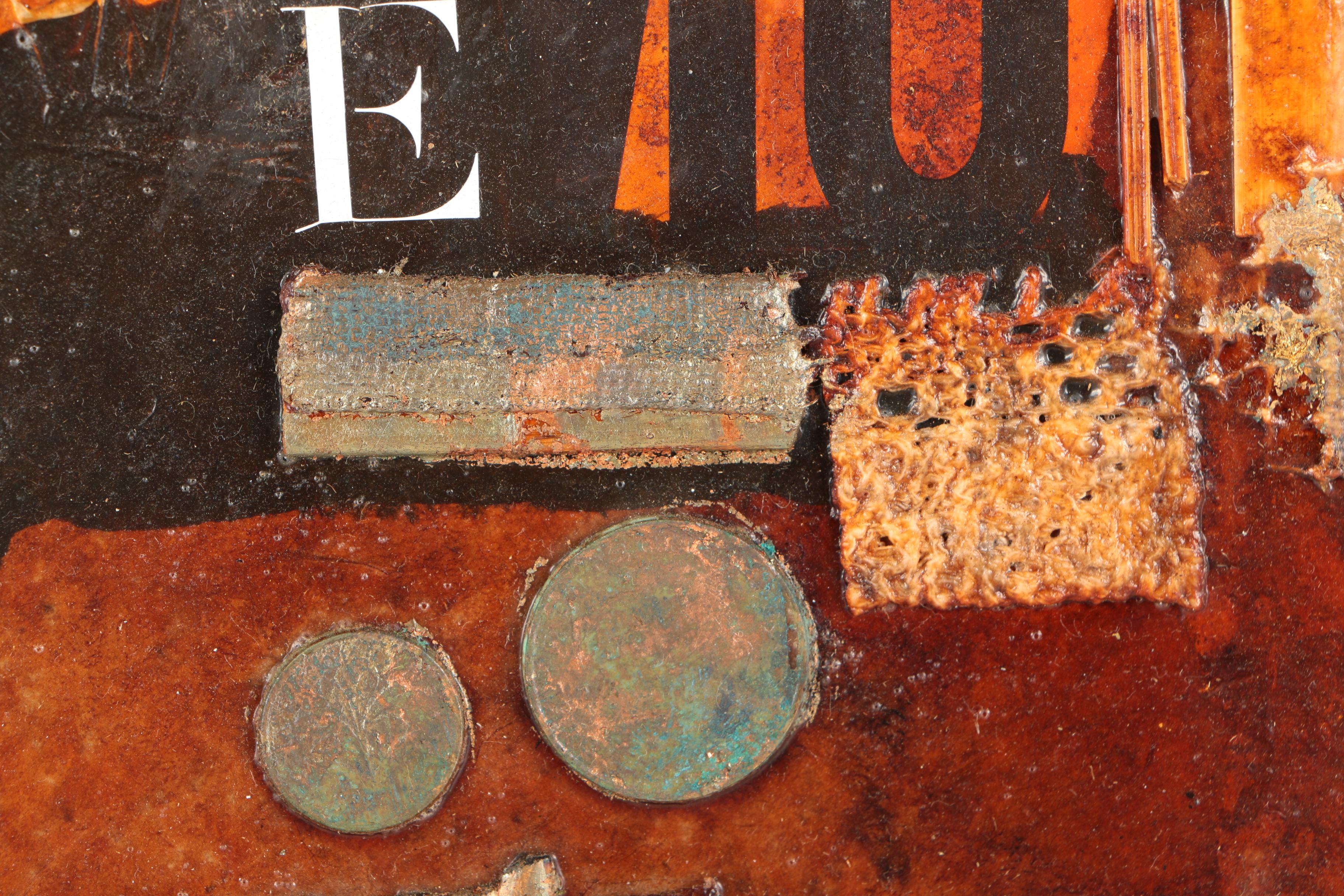 Ajtai Tamás Mixed Media Collage "Tapasztalat No. 12"